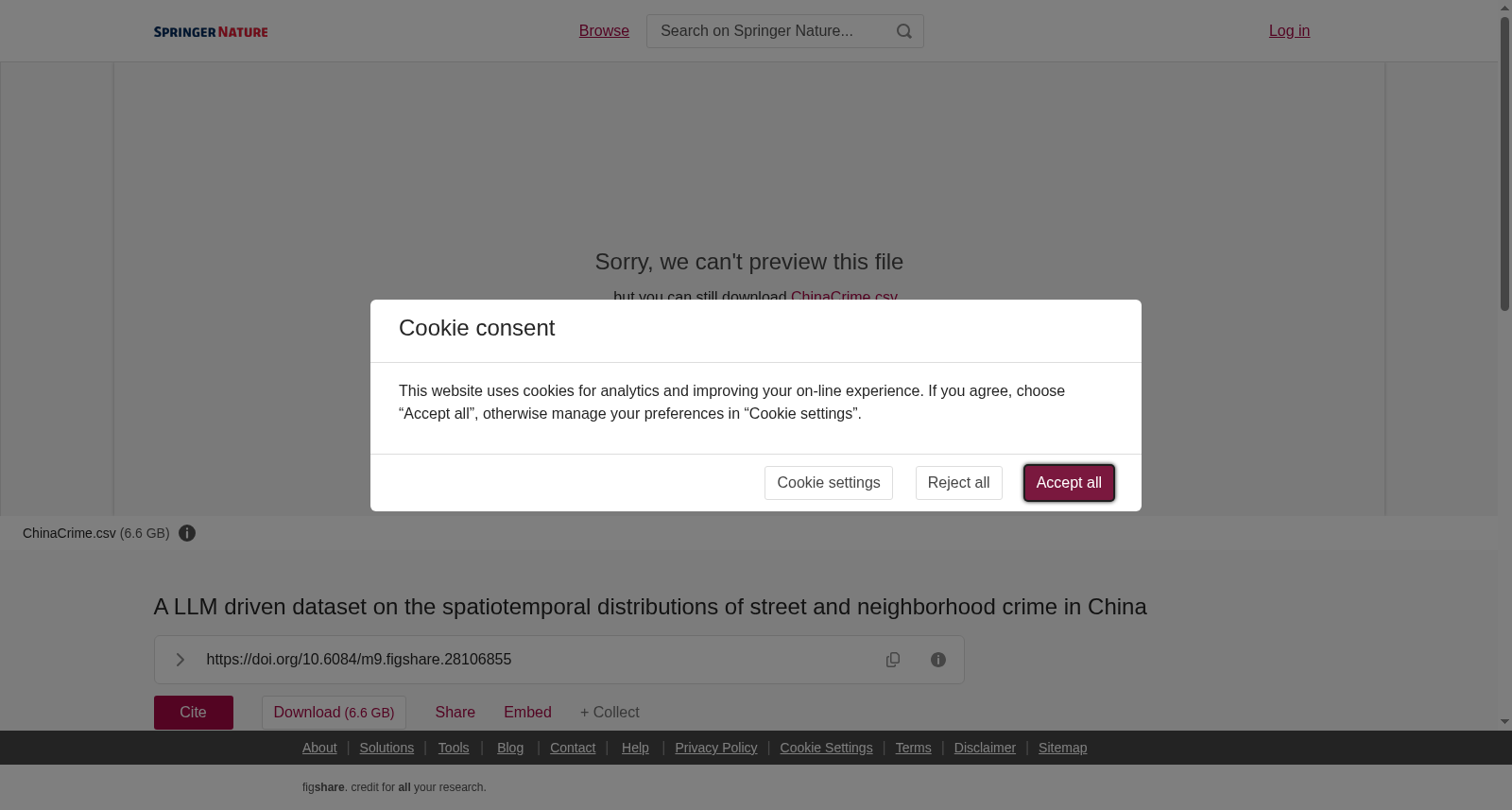 A LLM driven dataset on the spatiotemporal distributions of street and neighborhood crime in China 数据集图片