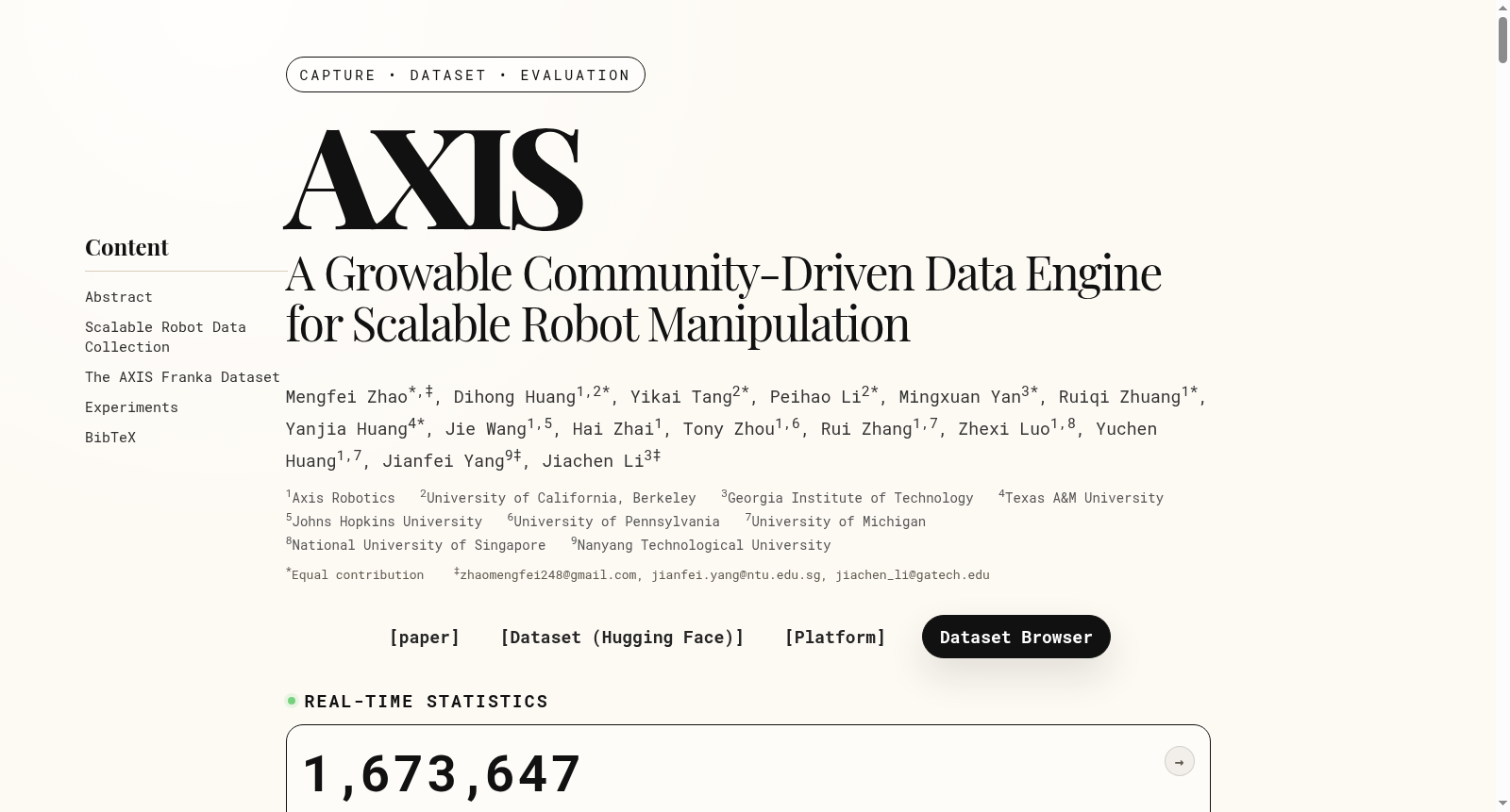 AXIS Franka Dataset 数据集图片