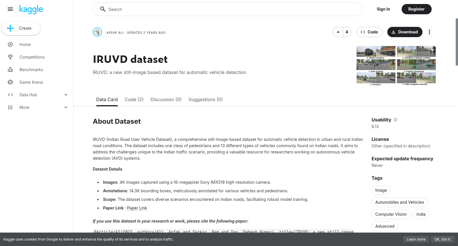 IRUVD dataset 数据集图片