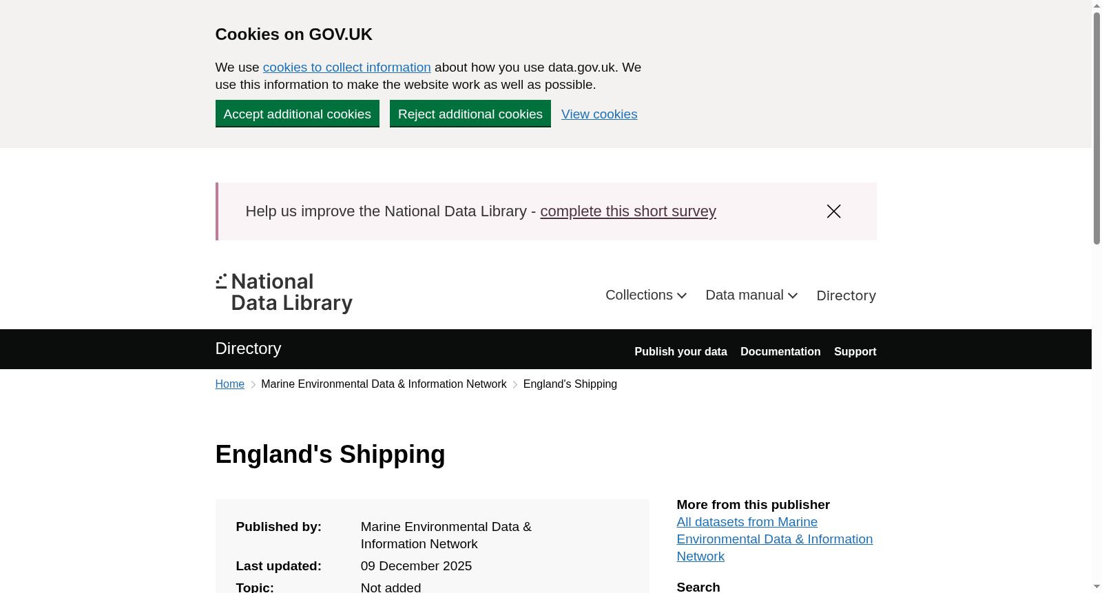 England's Shipping 数据集图片