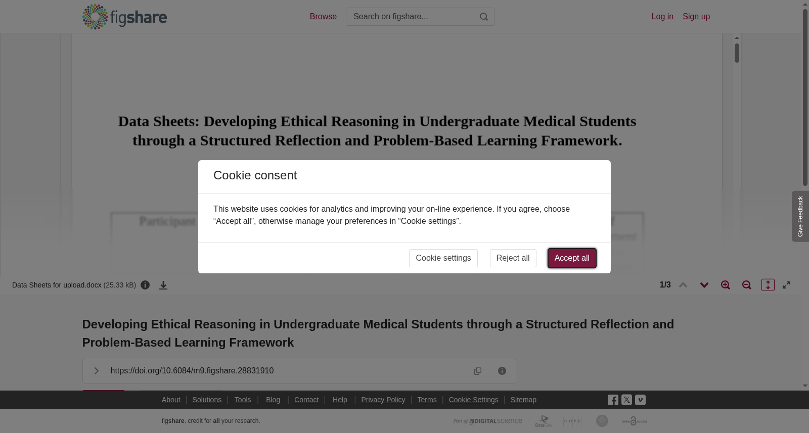 <b>Developing Ethical Reasoning in Undergraduate Medical Students through a Structured Reflection and Problem-Based Learning Framework</b> 数据集图片