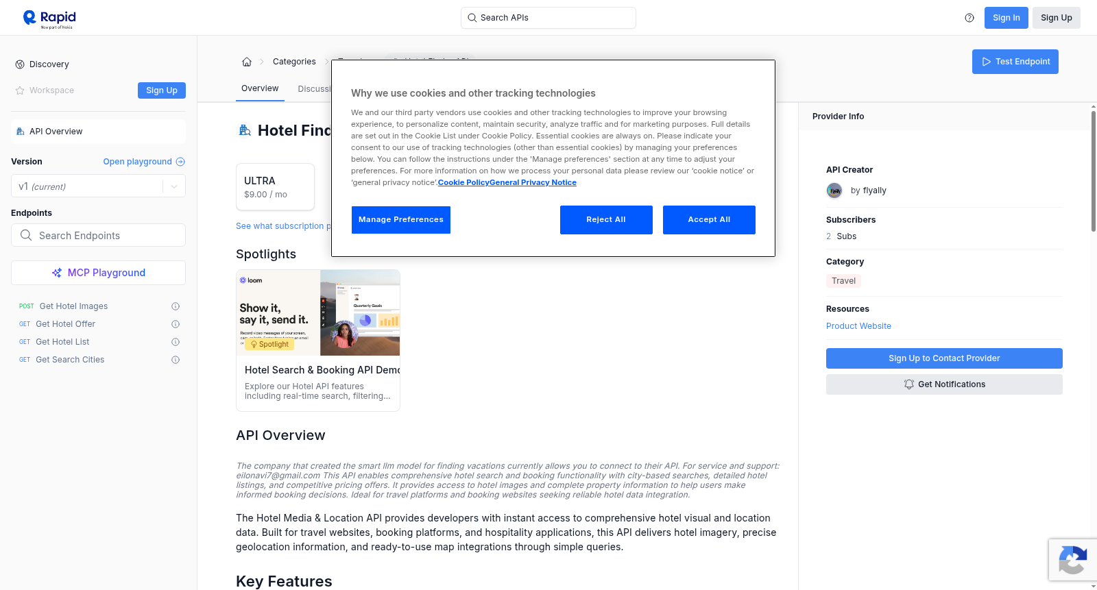 Hotel Finder API 数据集图片