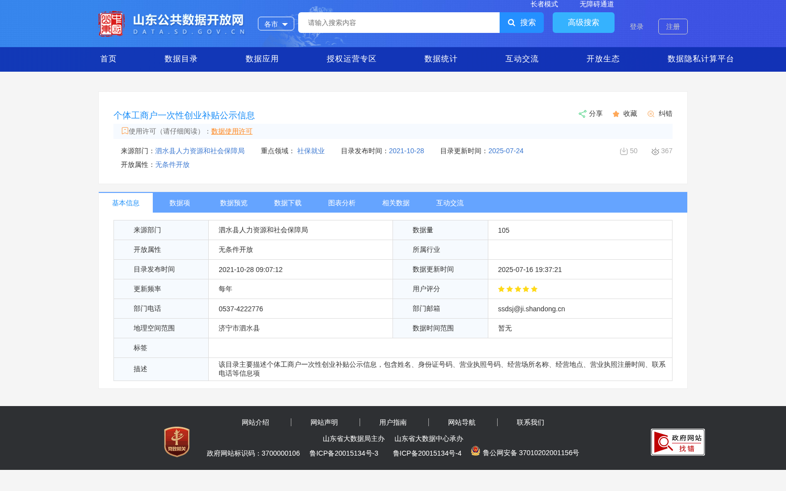 个体工商户一次性创业补贴公示信息 数据集图片