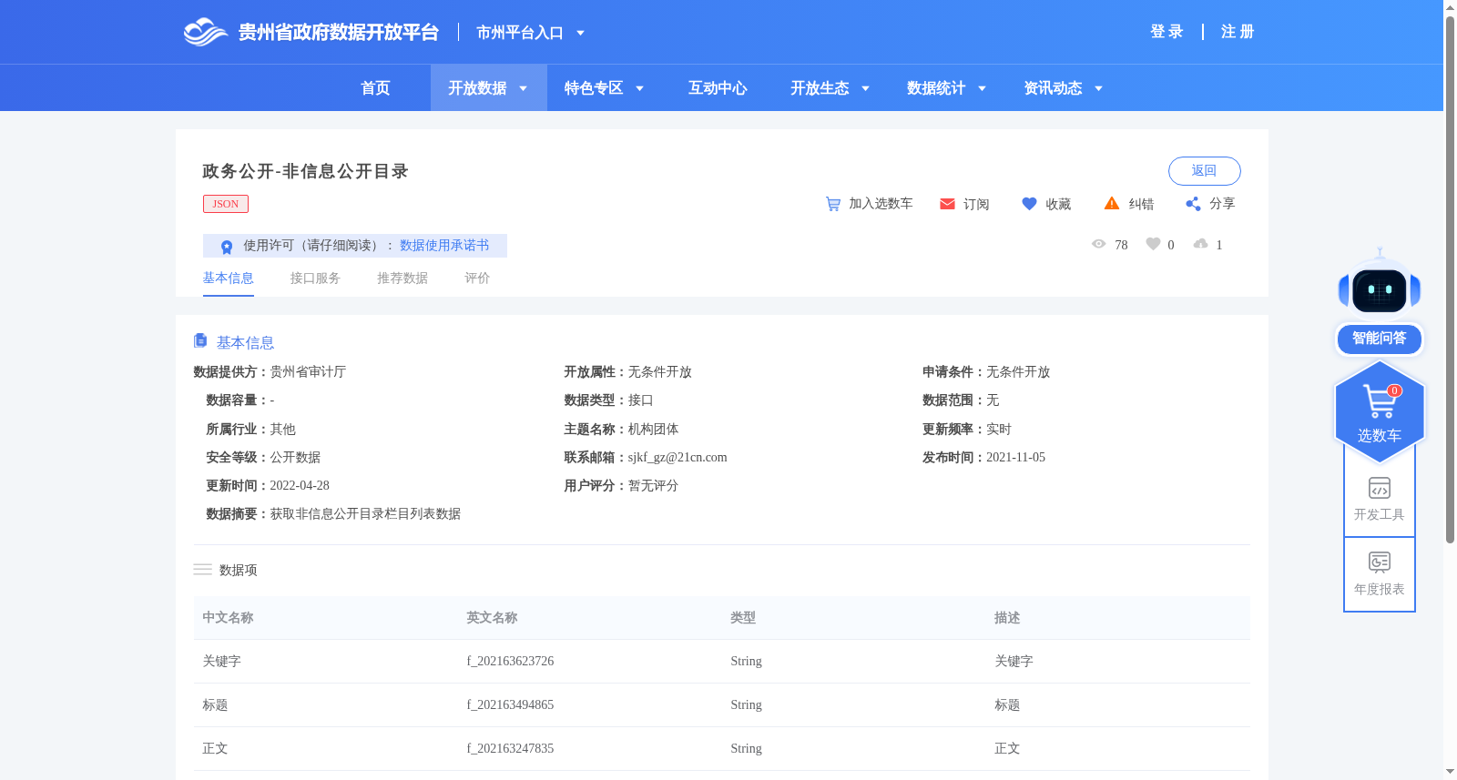 政务公开-非信息公开目录 数据集图片