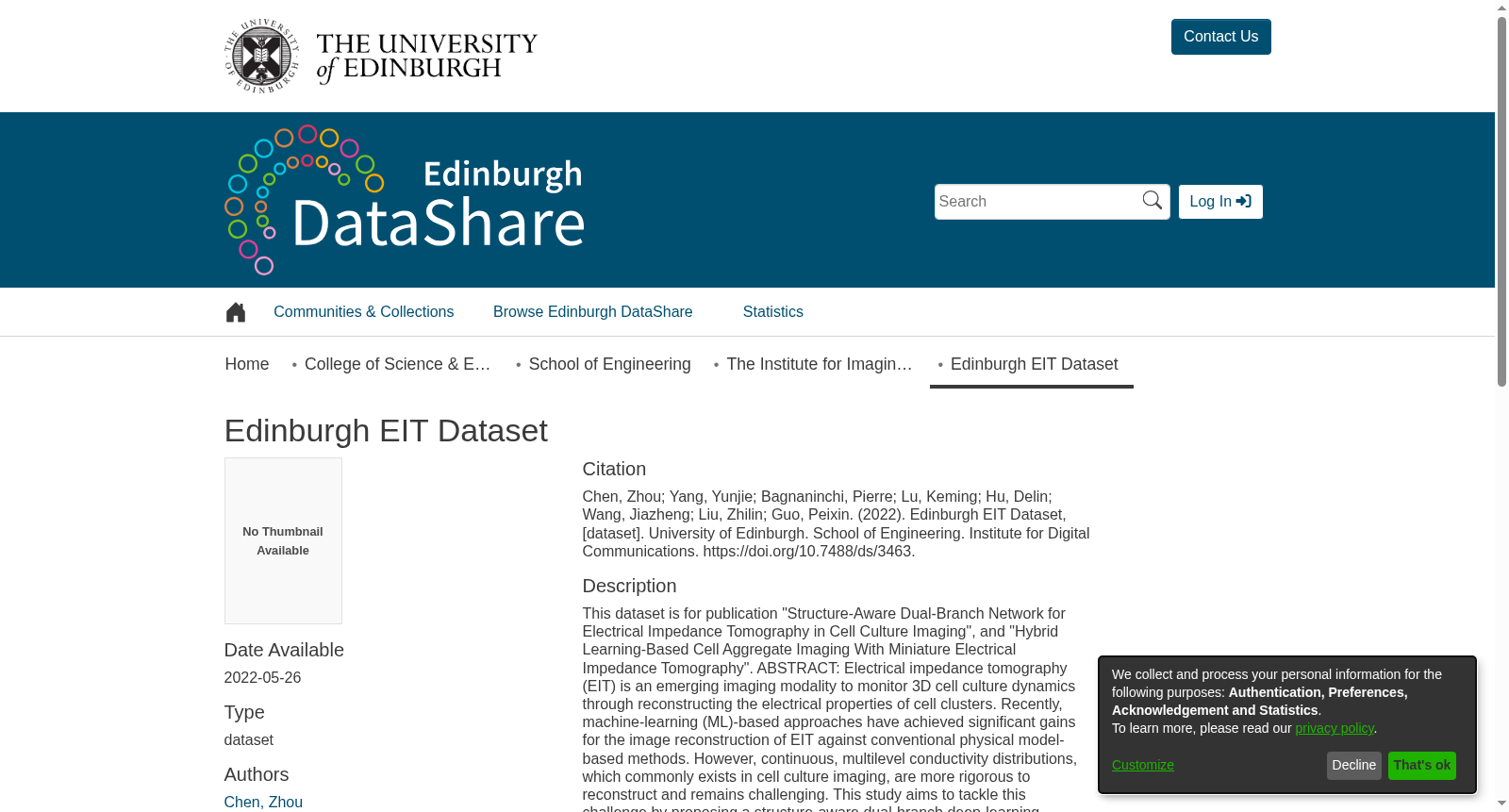 Edinburgh EIT Dataset 数据集图片