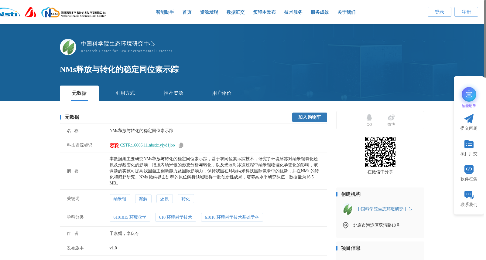 NMs释放与转化的稳定同位素示踪 数据集图片