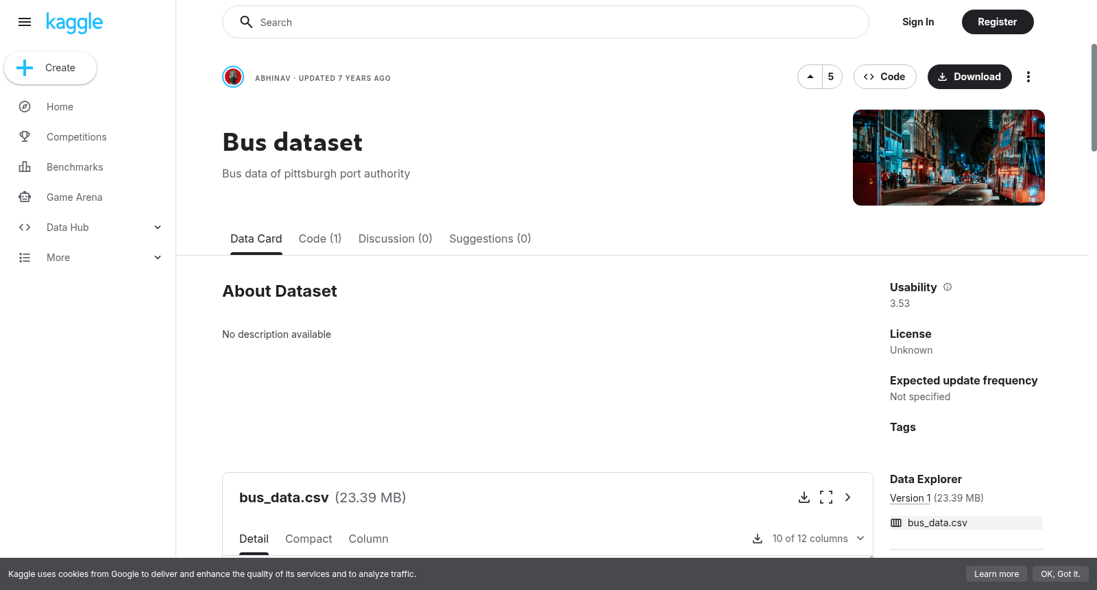 Bus dataset 数据集图片