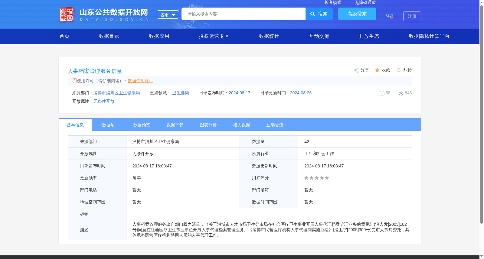 人事档案管理服务信息 数据集图片