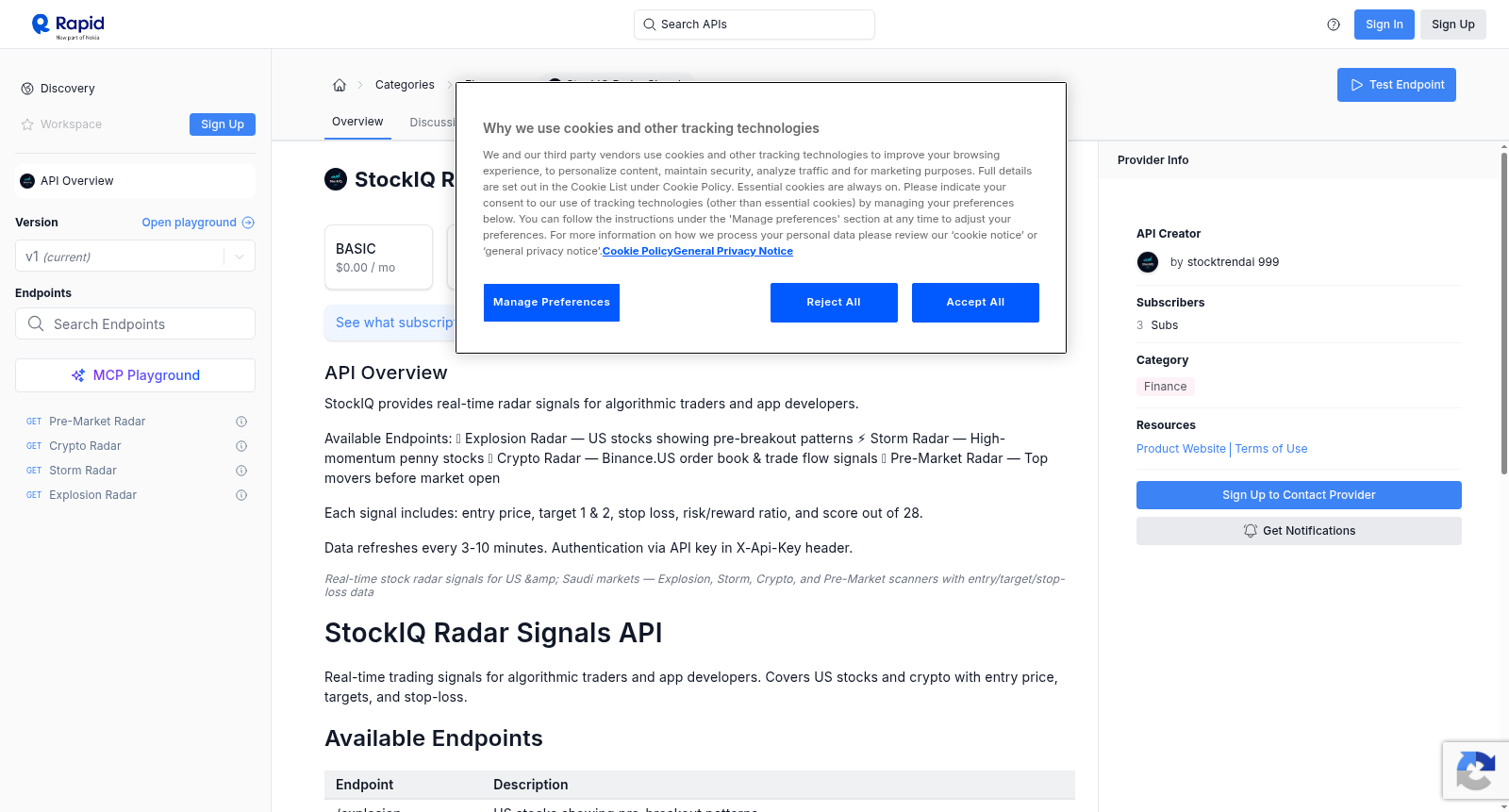 StockIQ Radar Signals 数据集图片