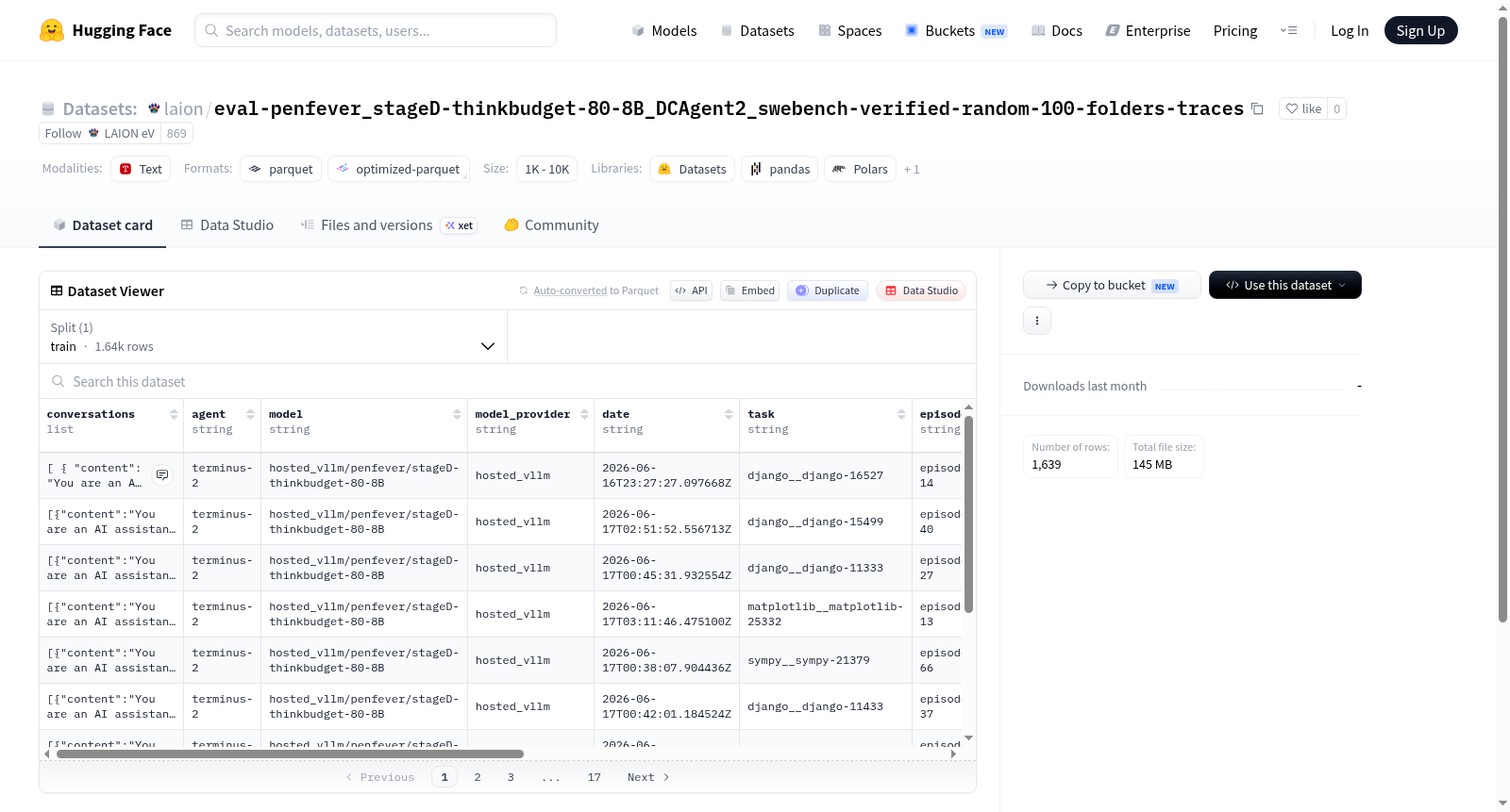 eval-penfever_stageD-thinkbudget-80-8B_DCAgent2_swebench-verified-random-100-folders-traces 数据集图片