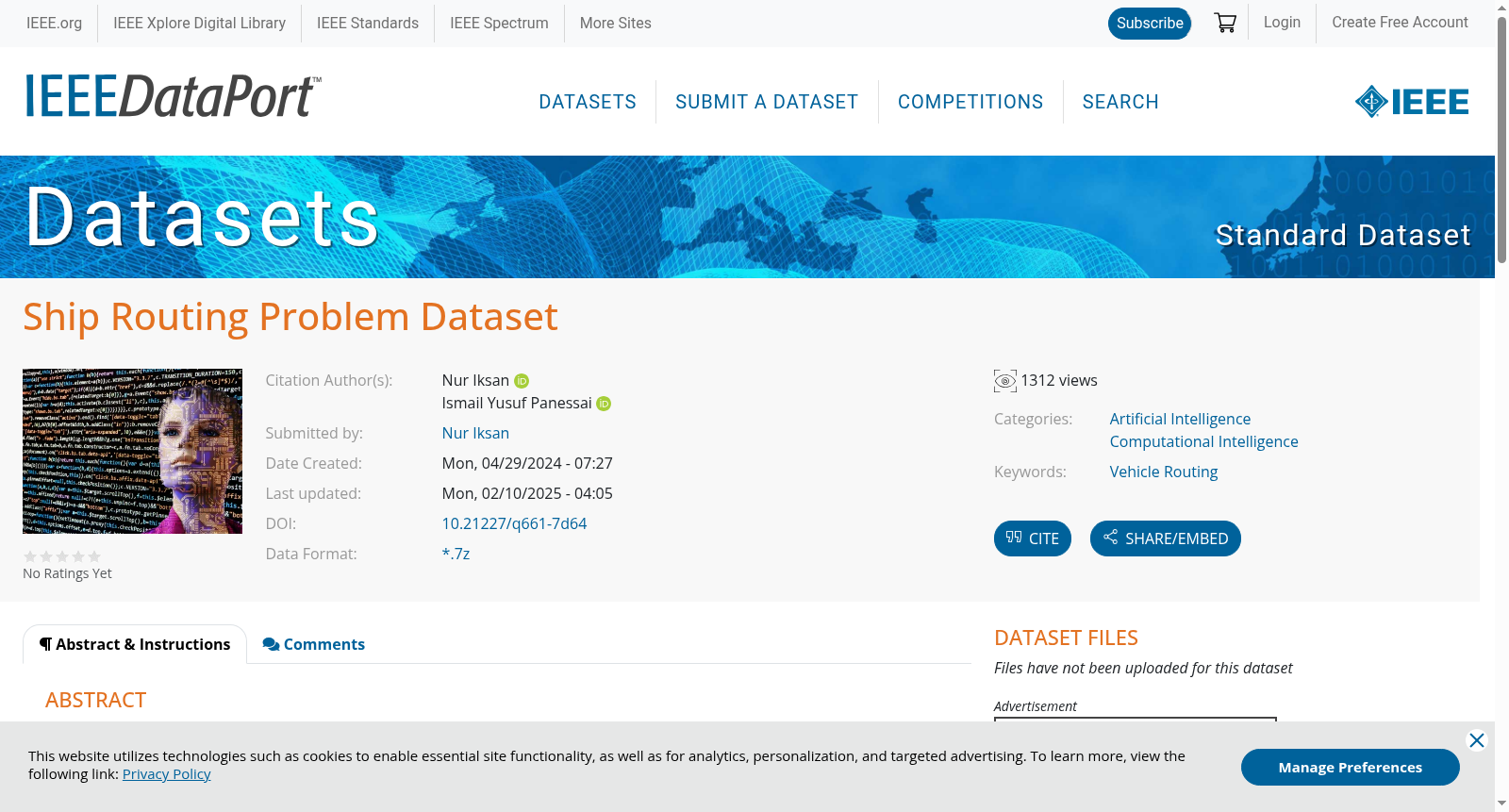 Ship Routing Problem Dataset 数据集图片