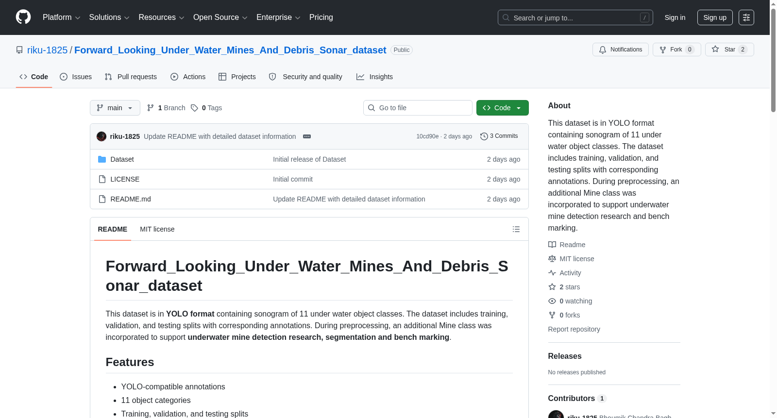 Forward_Looking_Under_Water_Mines_And_Debris_Sonar_dataset 数据集图片