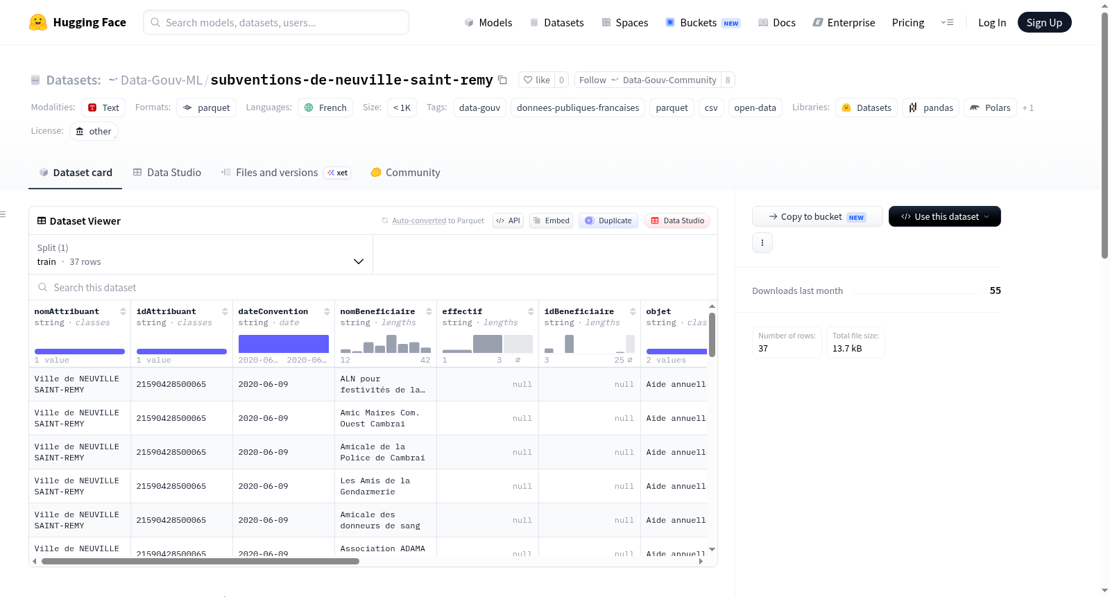 Data-Gouv-FR/subventions-de-neuville-saint-remy 数据集图片