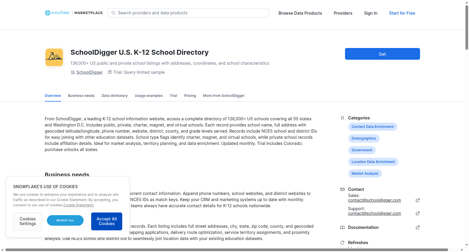 SchoolDigger U.S. K-12 School Directory 数据集图片