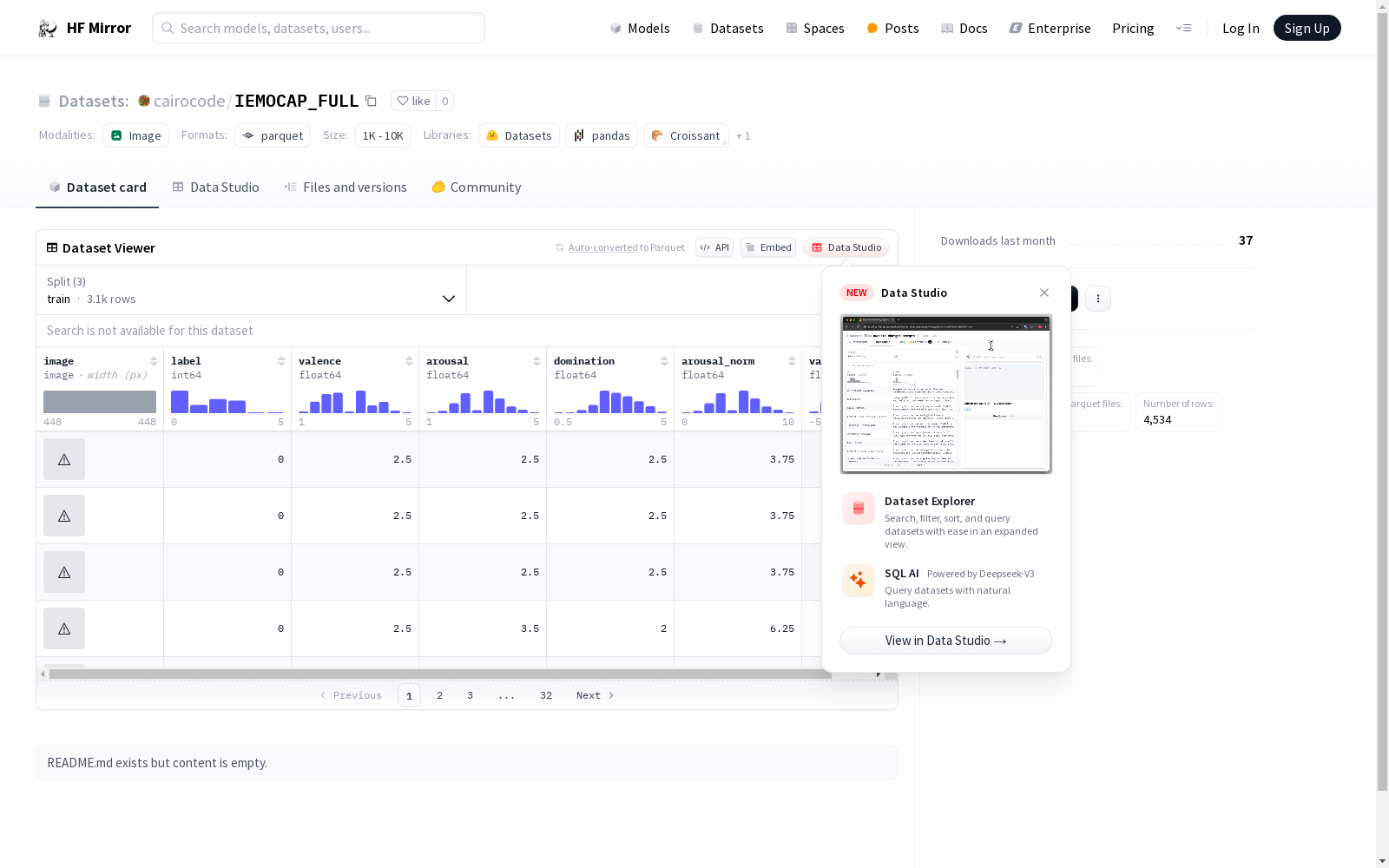 cairocode/IEMOCAP_FULL|情感分析数据集|机器学习数据集