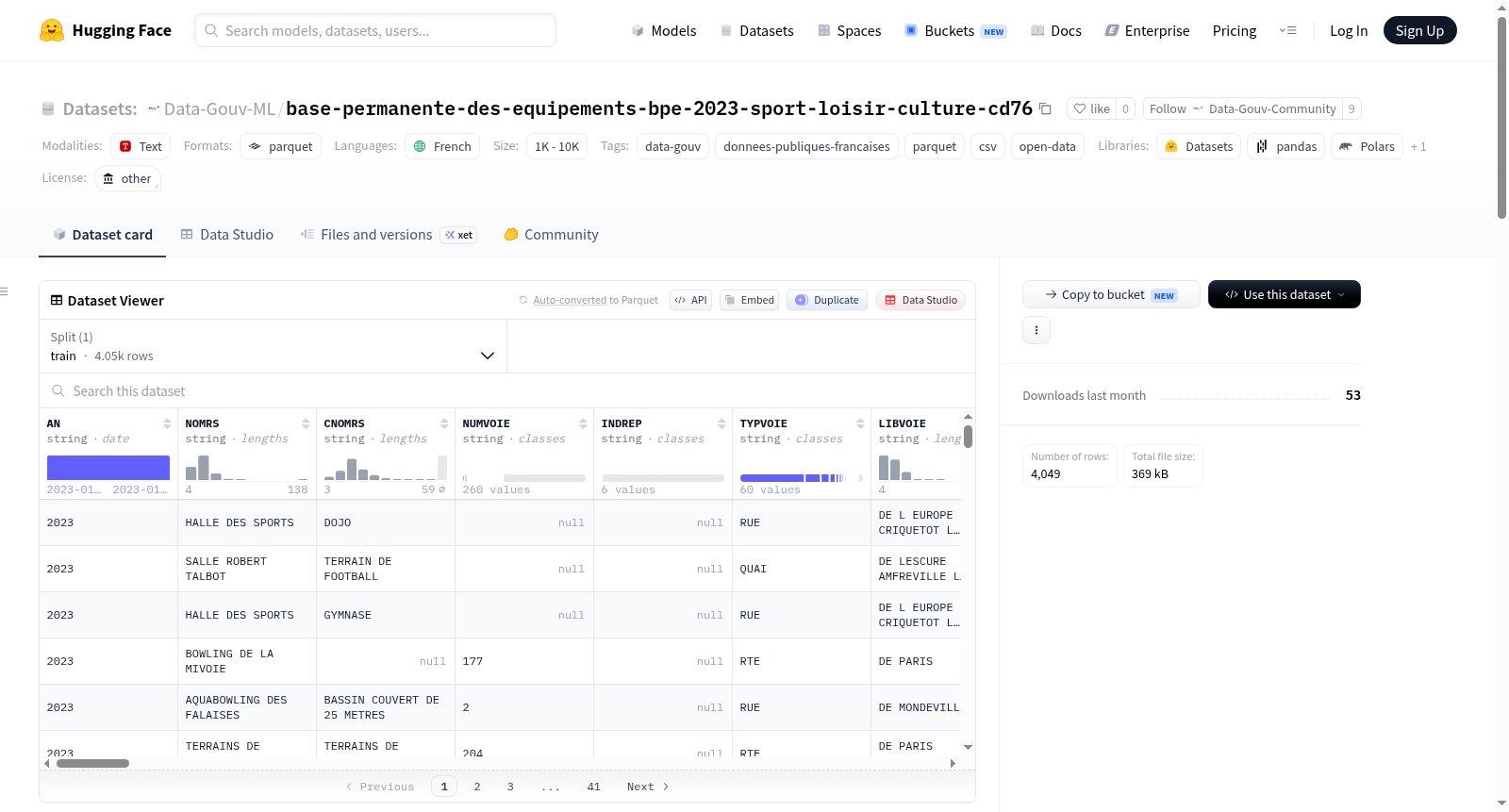 Data-Gouv-FR/base-permanente-des-equipements-bpe-2023-sport-loisir-culture-cd76 数据集图片