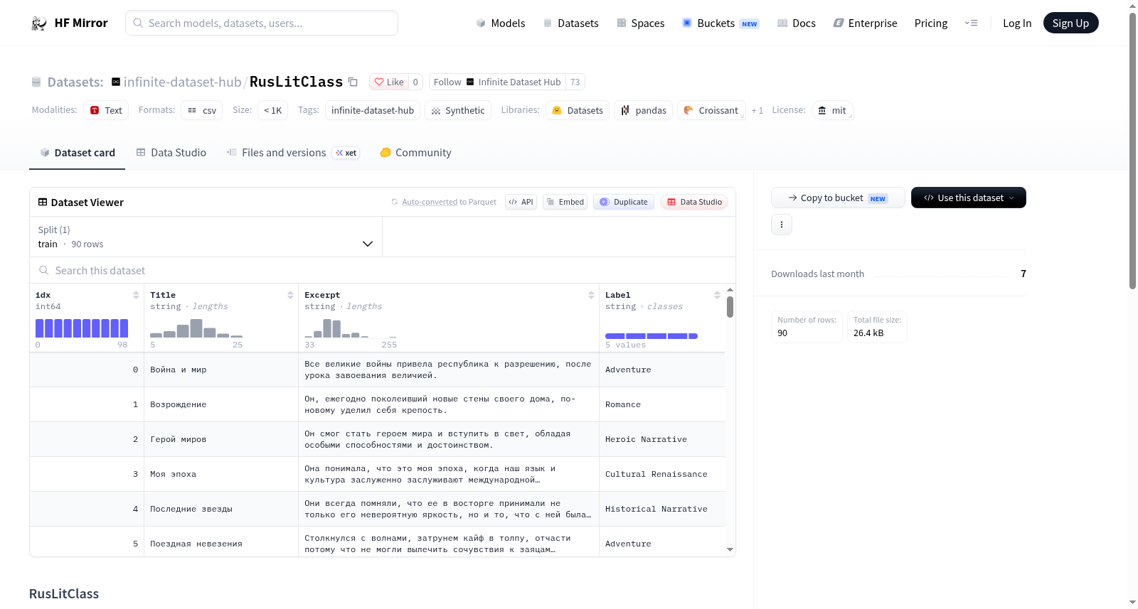 infinite-dataset-hub/RusLitClass 数据集图片
