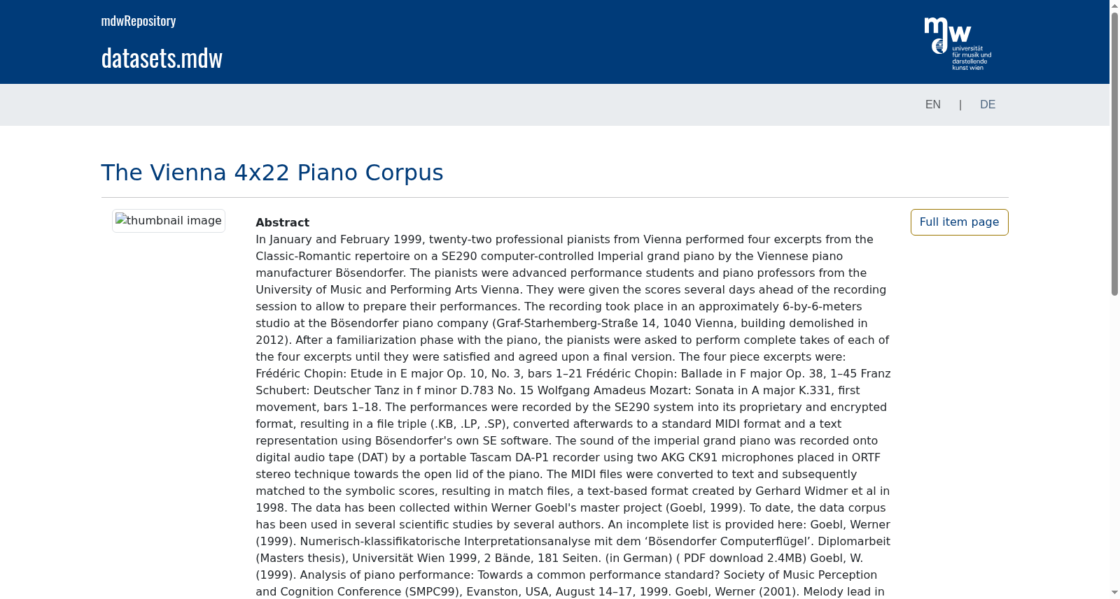 The Vienna 4x22 Piano Corpus 数据集图片