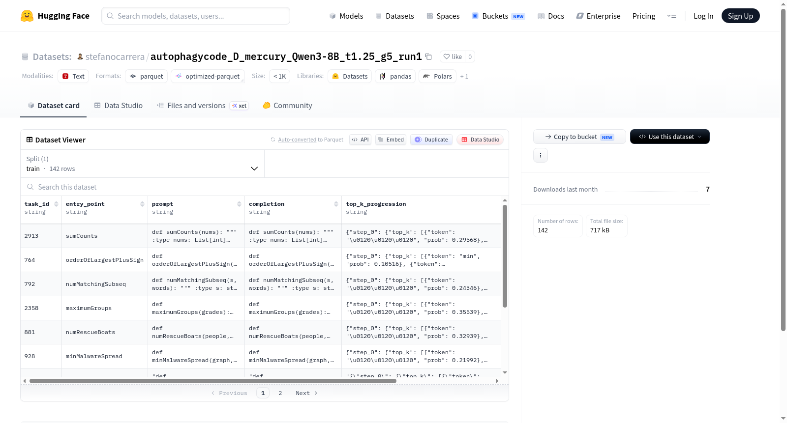 stefanocarrera/autophagycode_D_mercury_Qwen3-8B_lr0.0001_c142_trust_t1.25_g6_run1 数据集图片
