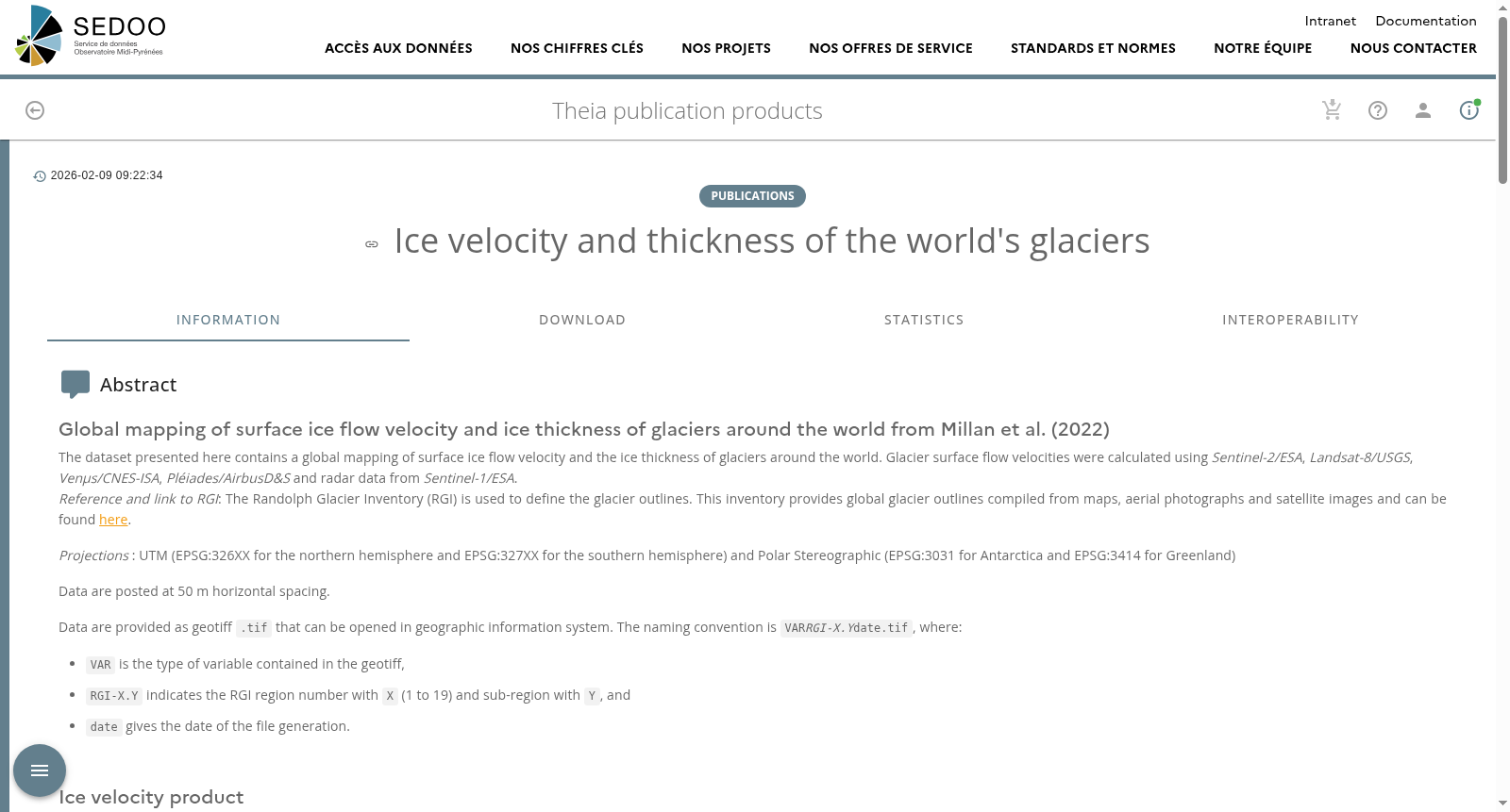 Ice velocity and thickness of the world's glaciers 数据集图片