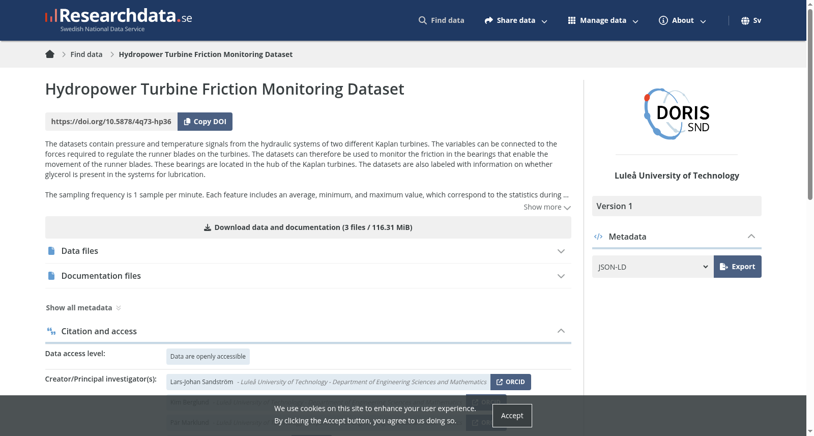 Hydropower Turbine Friction Monitoring Dataset 数据集图片
