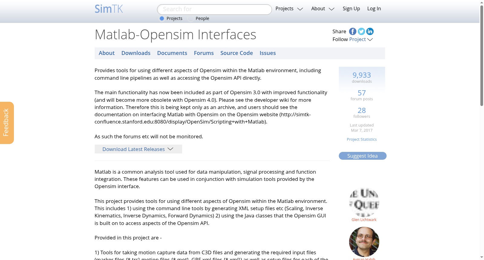 Matlab-Opensim Interfaces 数据集图片