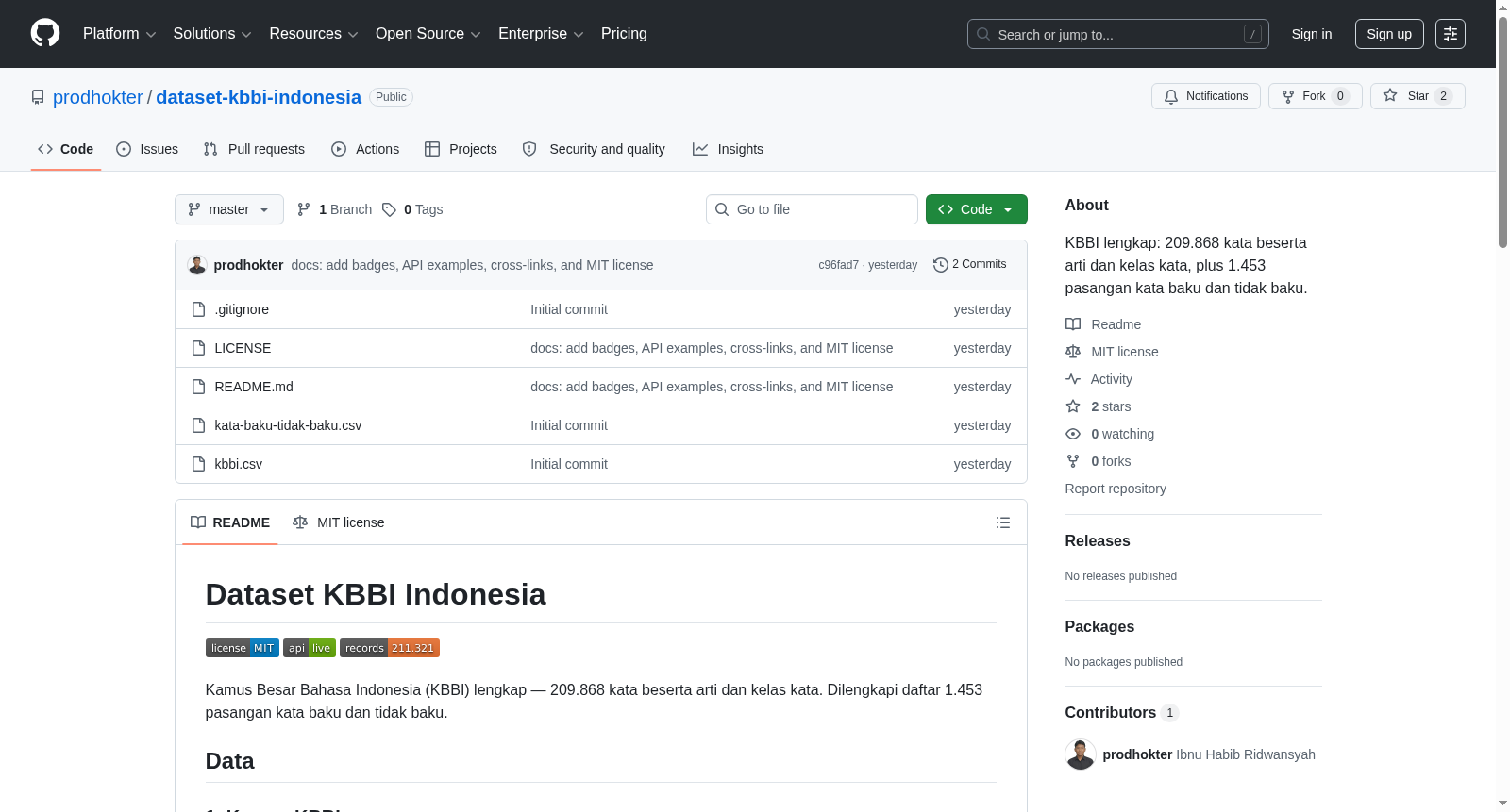 Dataset KBBI Indonesia 数据集图片