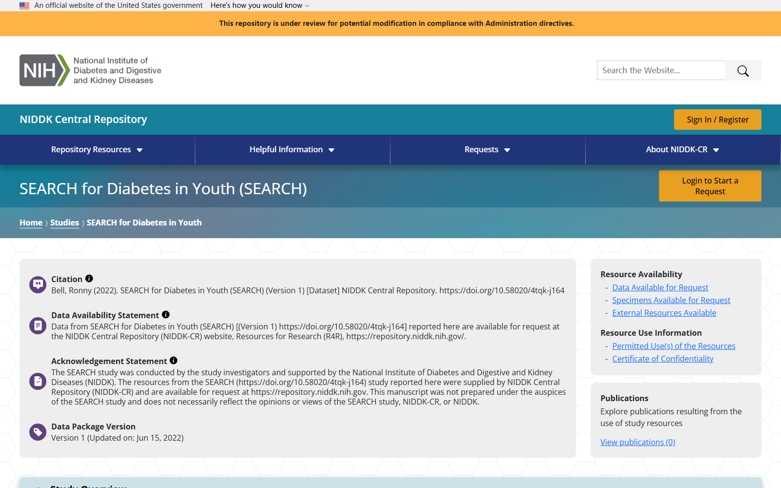 SEARCH for Diabetes in Youth
