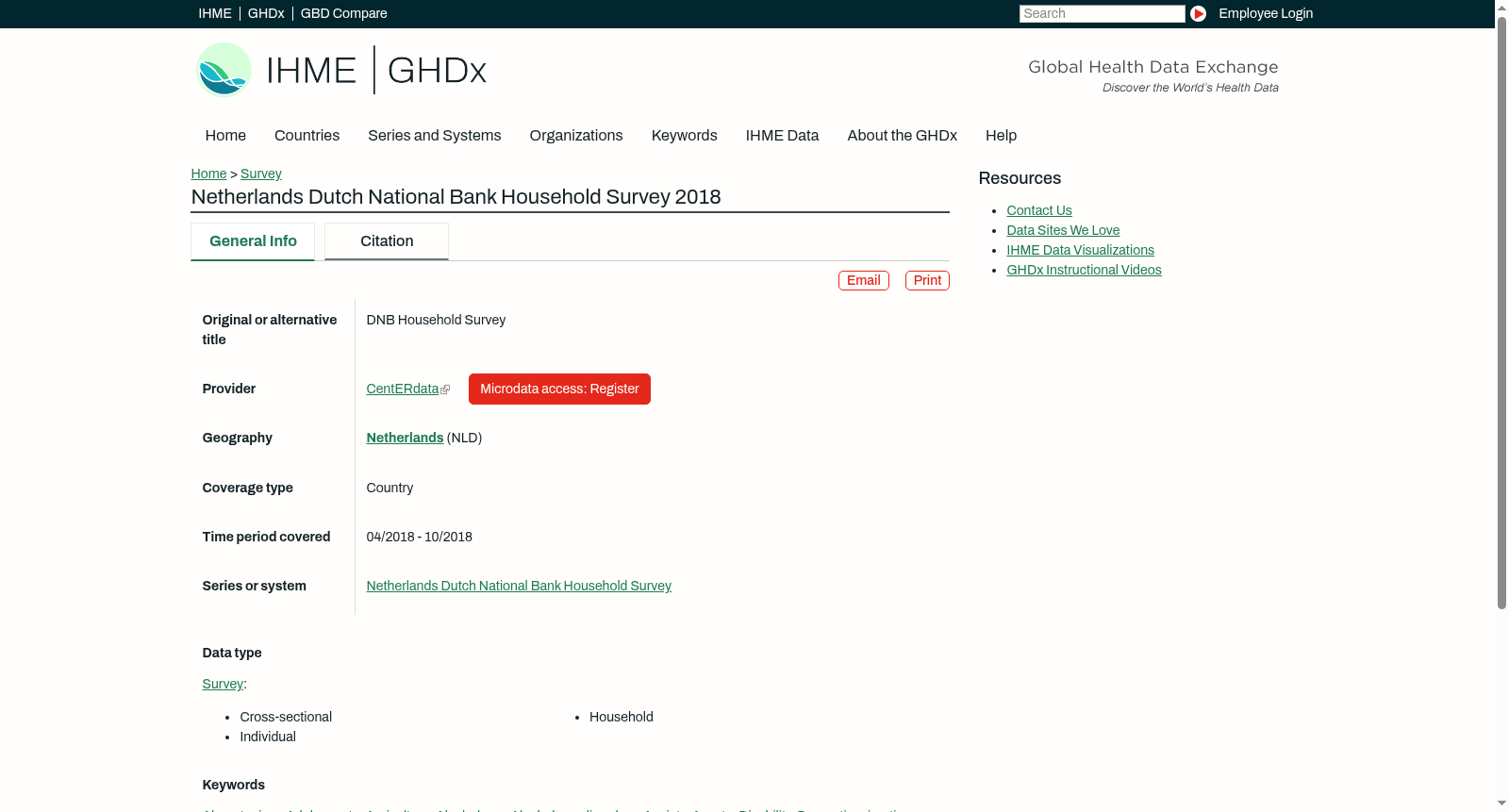 Netherlands Dutch National Bank Household Survey 2018 数据集图片