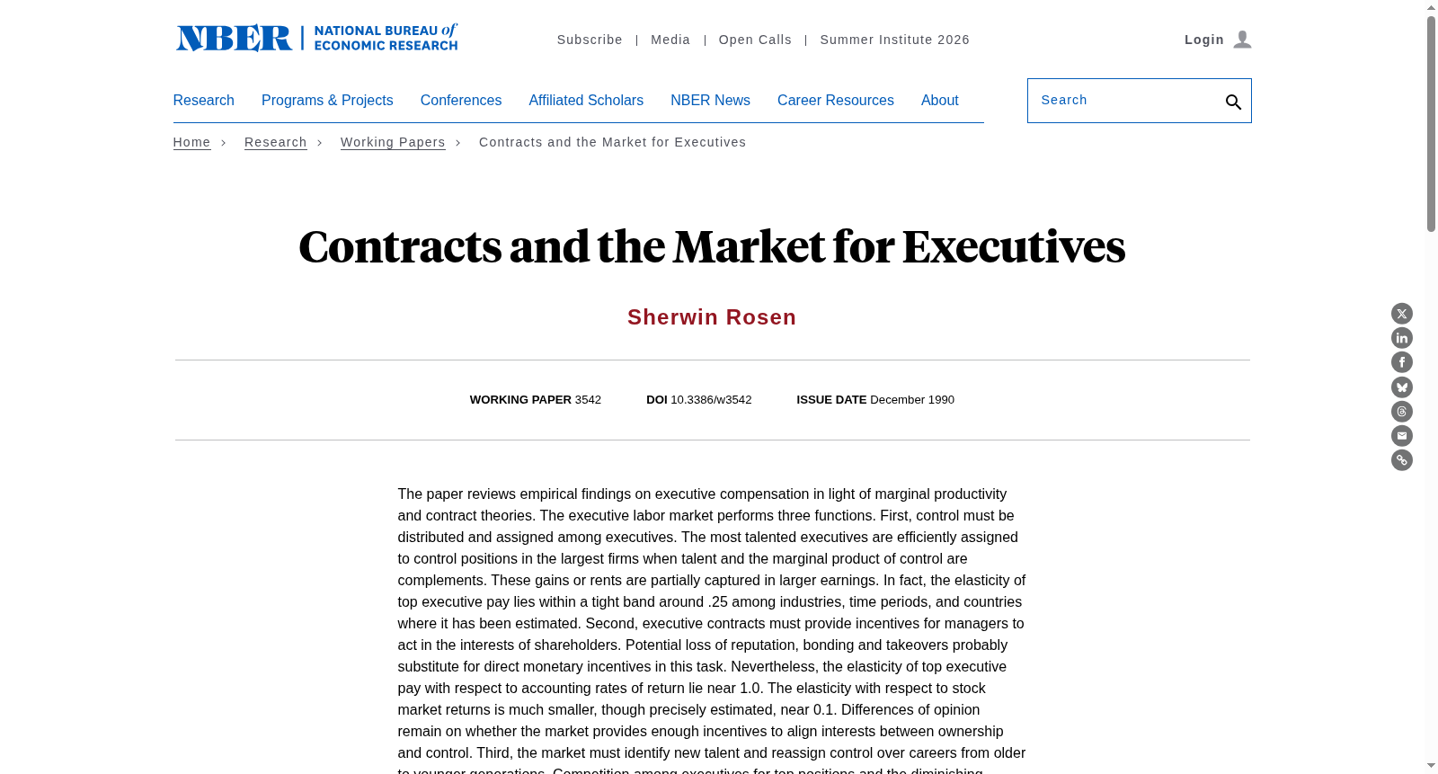 Contracts and the Market for Executives 数据集图片