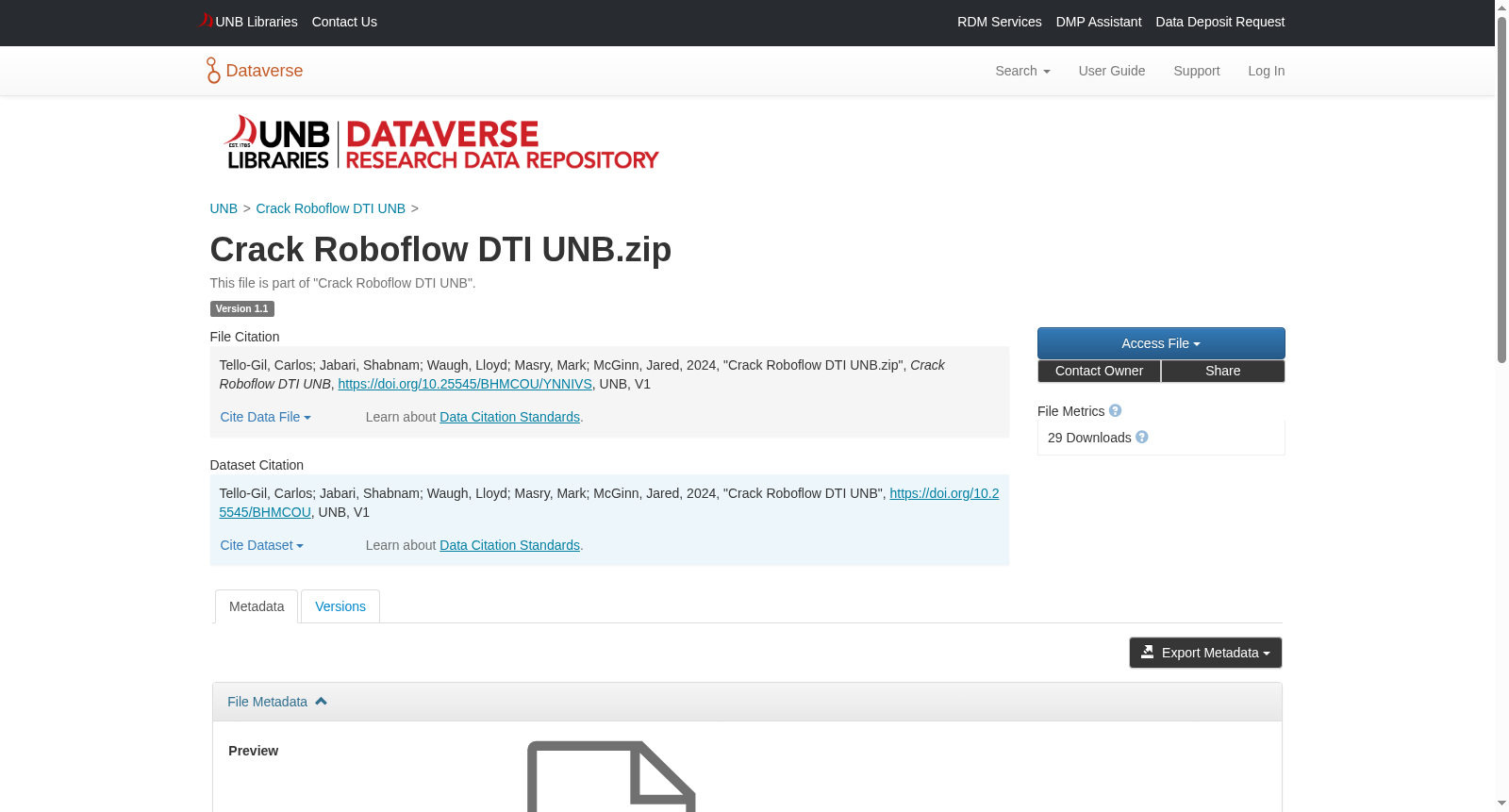 Crack Roboflow DTI UNB.zip 数据集图片