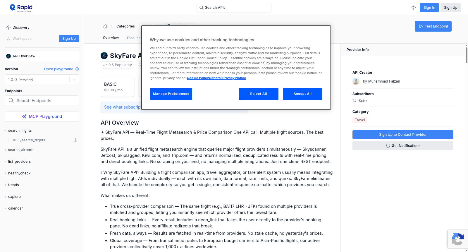 SkyFare API 数据集图片