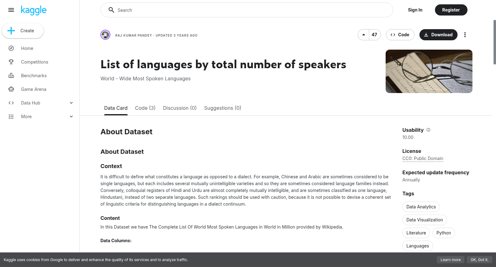 List of languages by total number of speakers 数据集图片