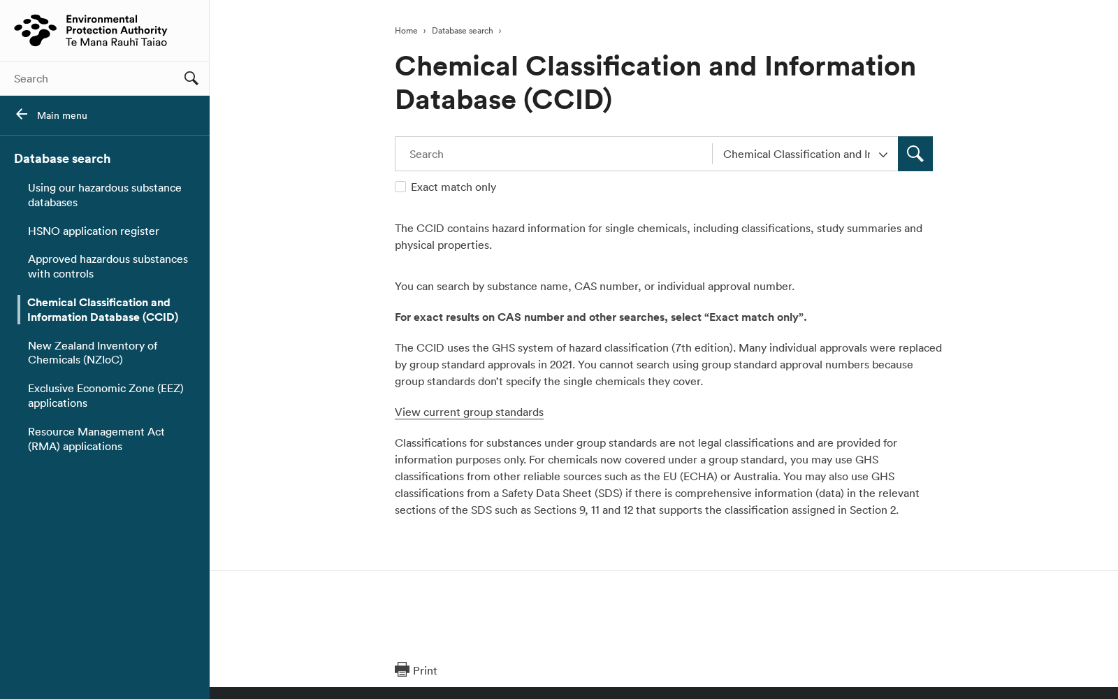 New Zealand Hazardous Substances and New Organisms Chemical Classification and Information Database 数据集图片