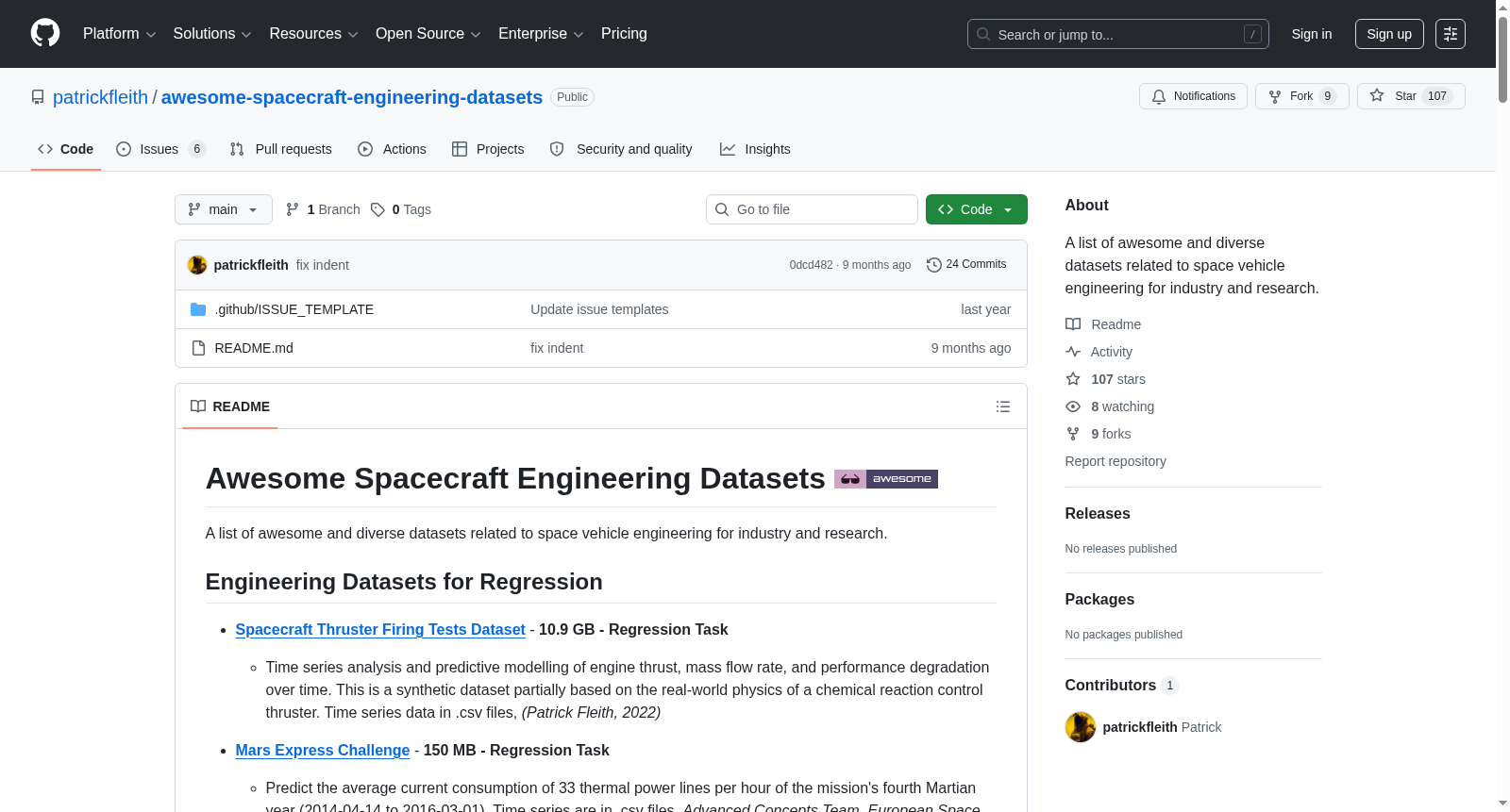 awesome-spacecraft-engineering-datasets 数据集图片