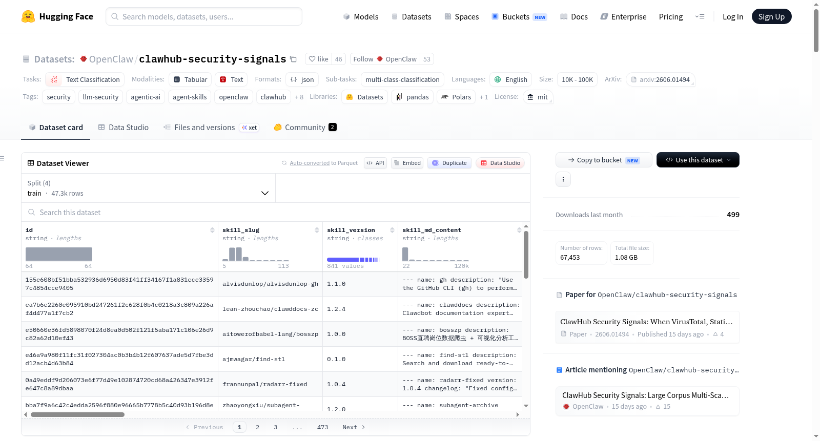 OpenClaw/clawhub-security-signals 数据集图片