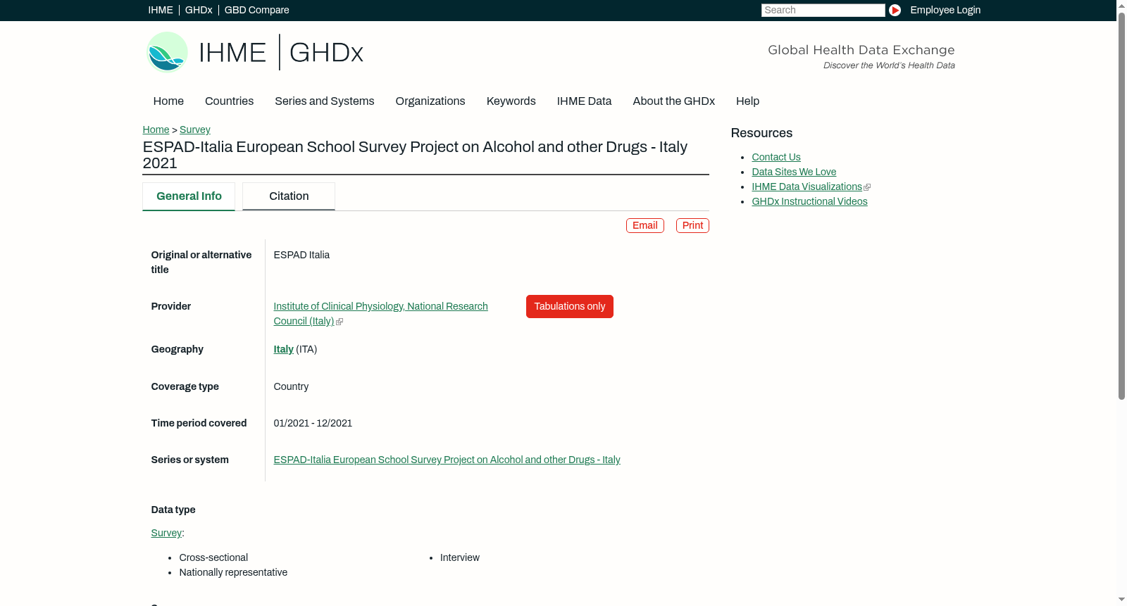 ESPAD-Italia European School Survey Project on Alcohol and other Drugs - Italy 2021 数据集图片