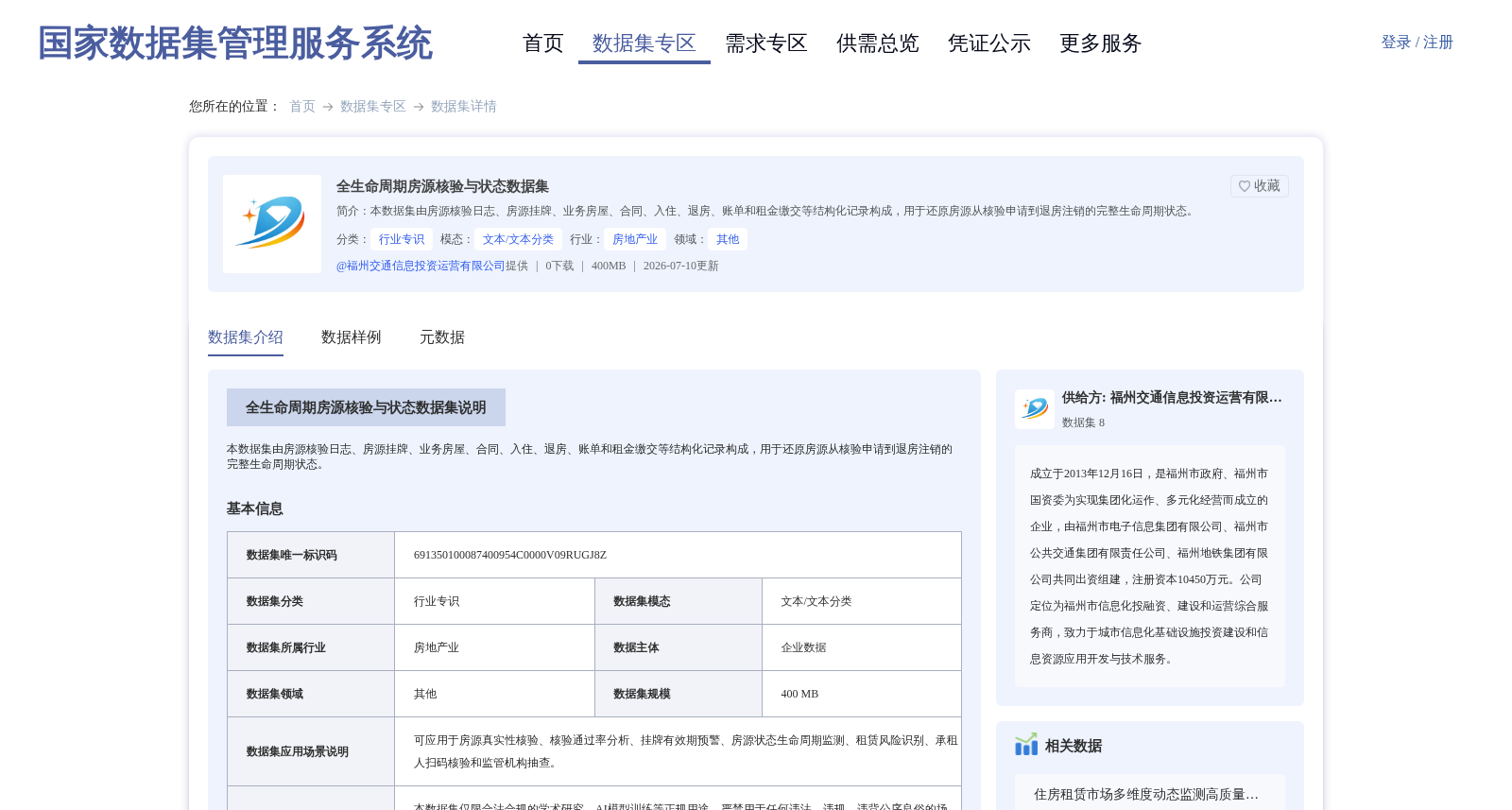 全生命周期房源核验与状态数据集 数据集图片
