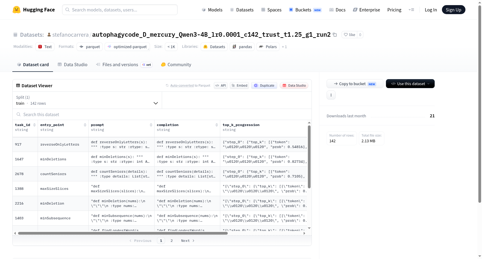 stefanocarrera/autophagycode_D_mercury_Qwen3-4B_lr0.0001_c142_trust_t1.25_g1_run2 数据集图片