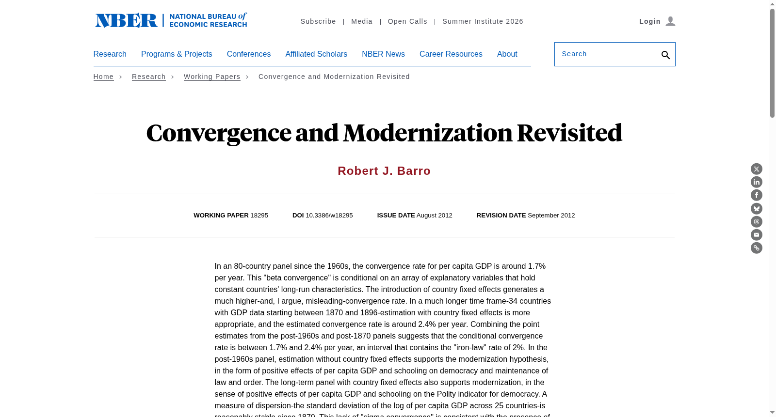 Convergence and Modernization Revisited 数据集图片