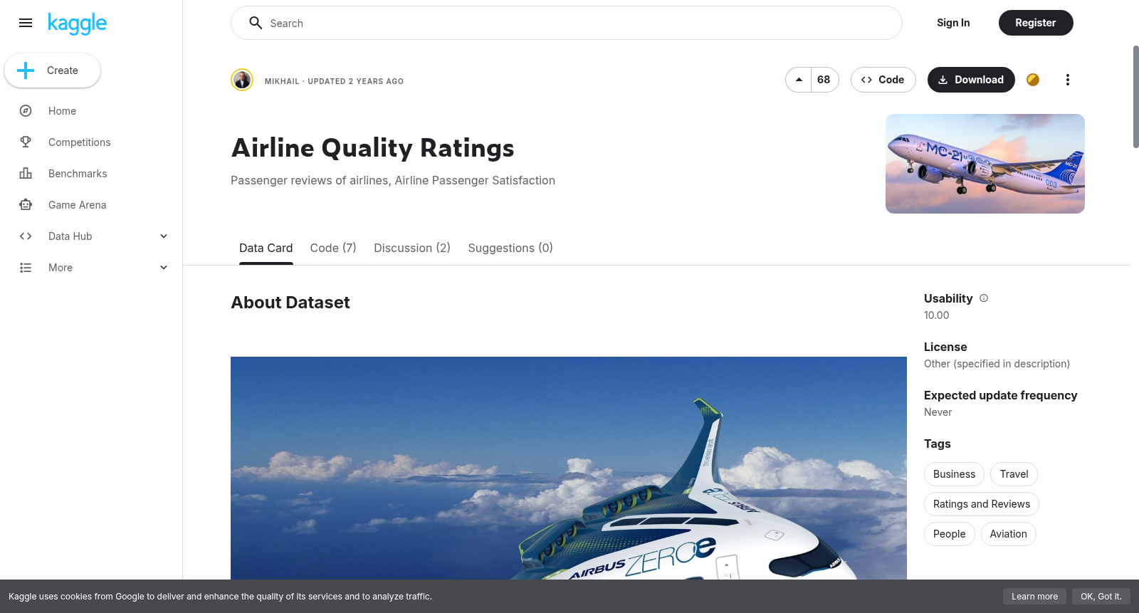 Airline Quality Ratings 数据集图片