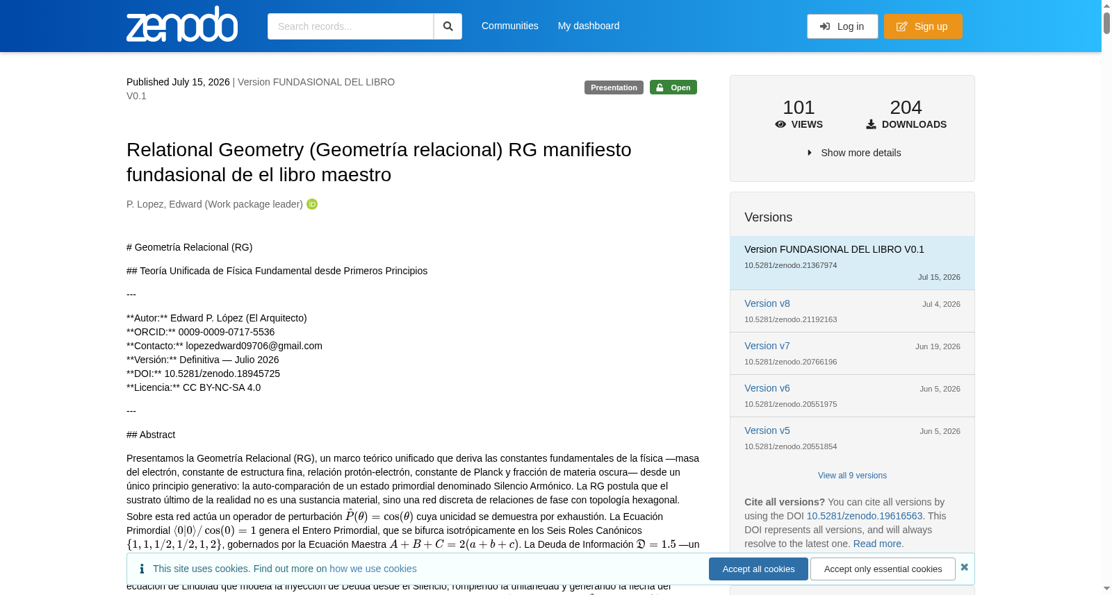 Relational Geometry (Geometría relacional) RG 数据集图片