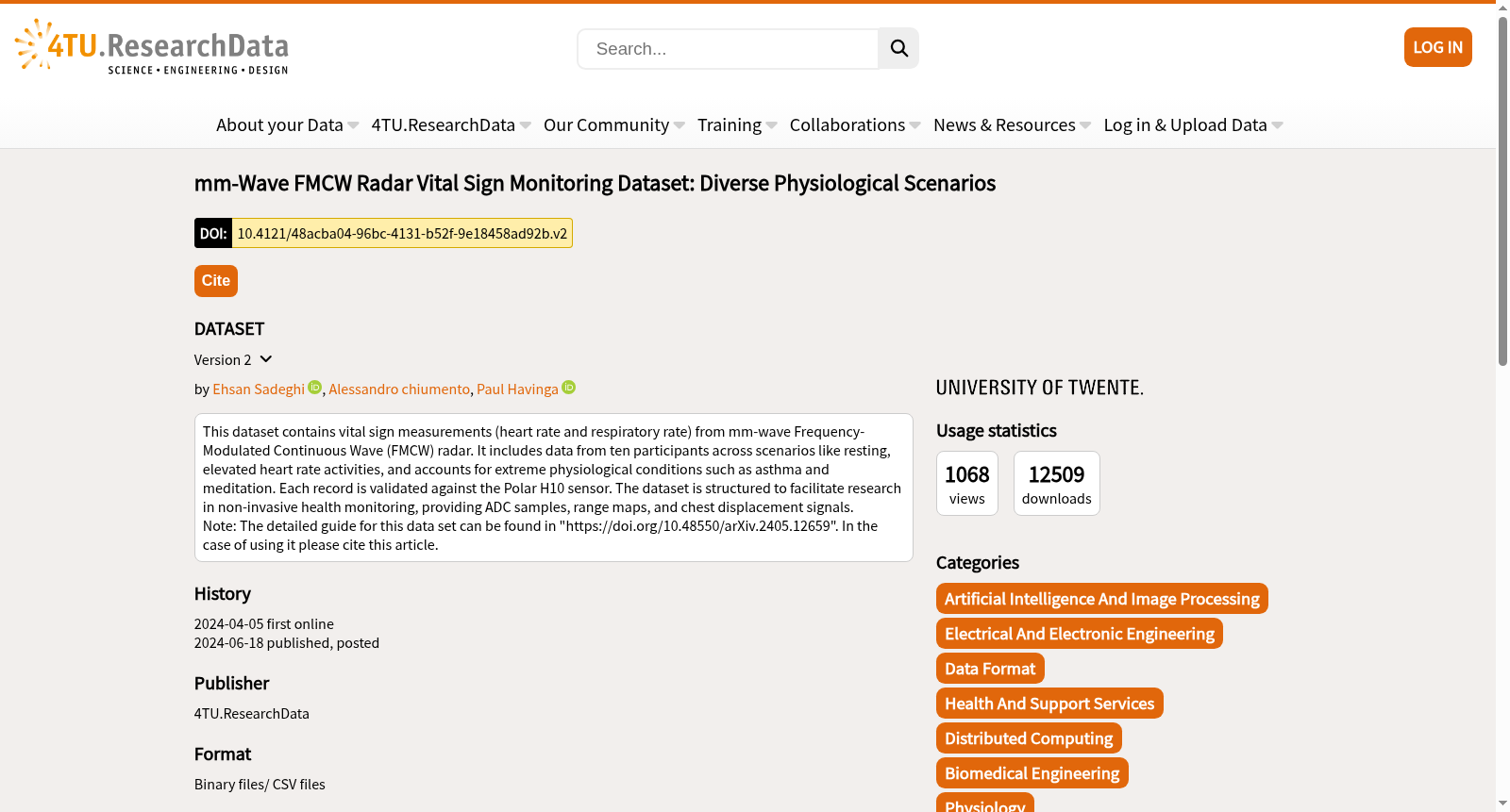 mm-Wave FMCW Radar Vital Sign Monitoring Dataset: Diverse Physiological Scenarios 数据集图片