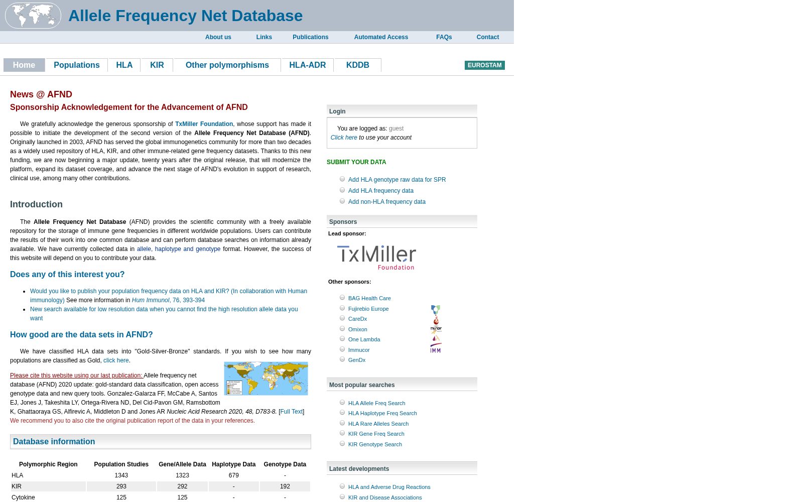 Allele Frequency Net Database 数据集图片
