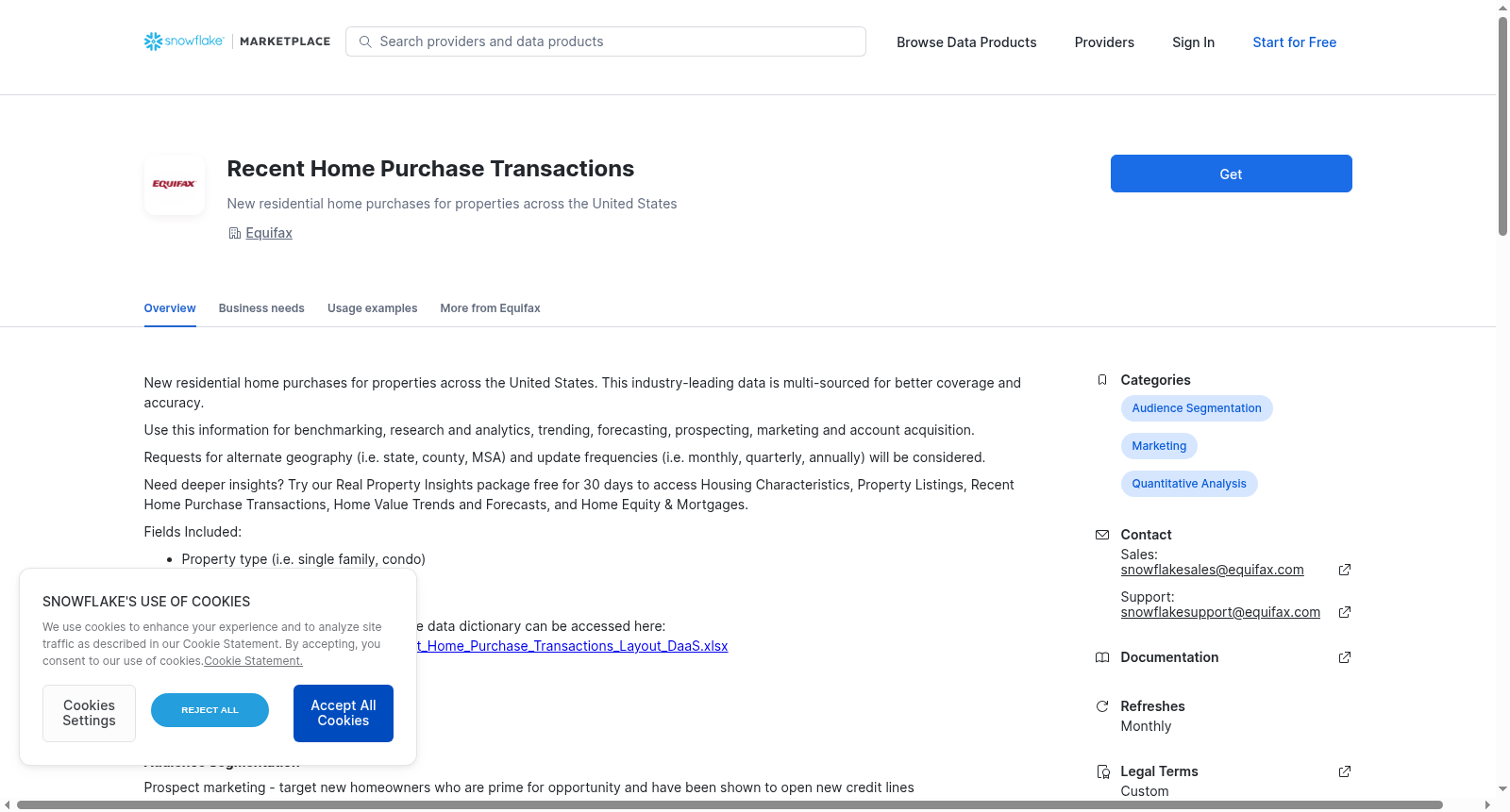 Recent Home Purchase Transactions 数据集图片