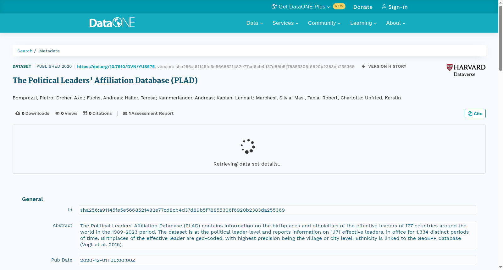 The Political Leaders’ Affiliation Database (PLAD) 数据集图片