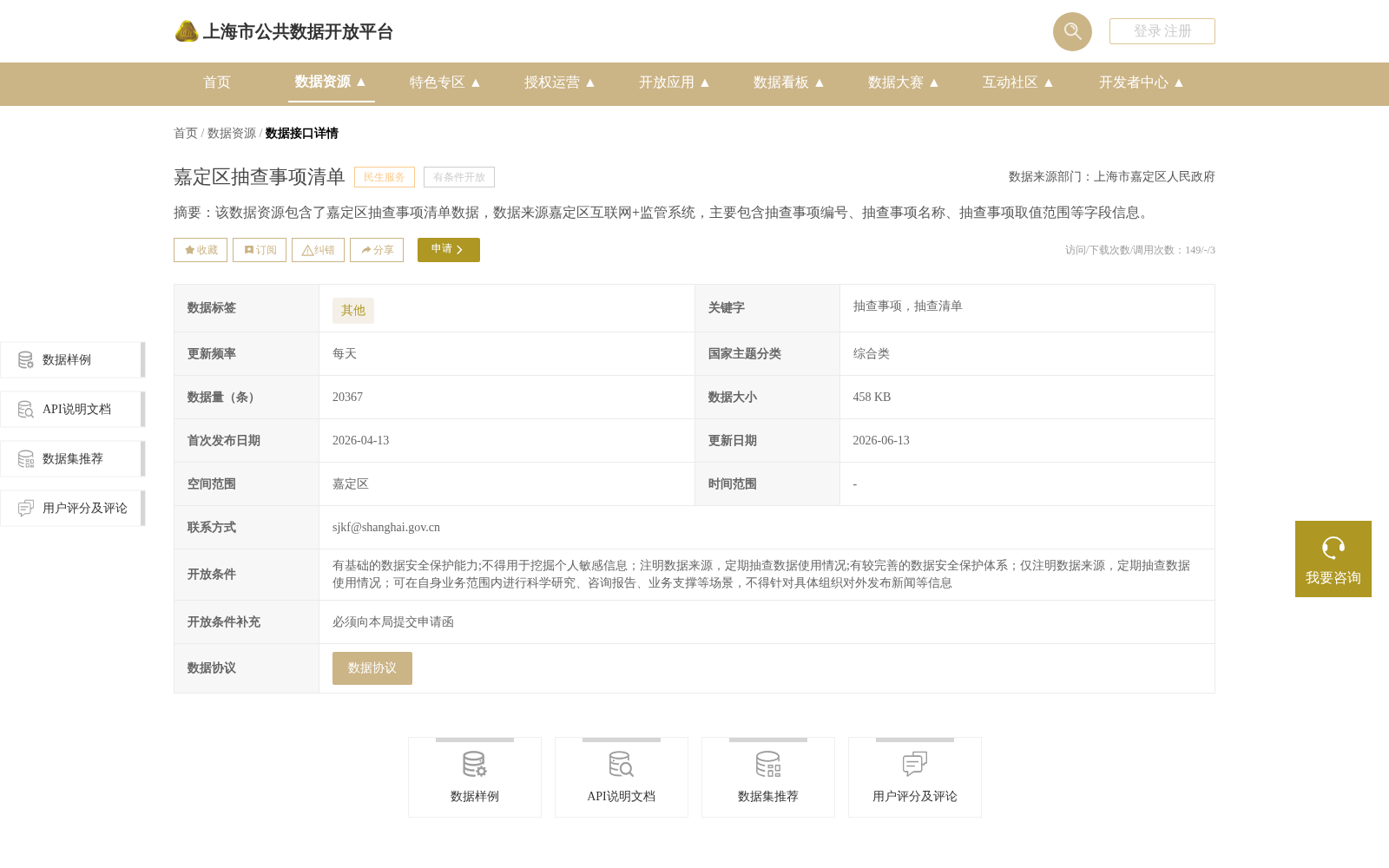 嘉定区抽查事项清单 数据集图片