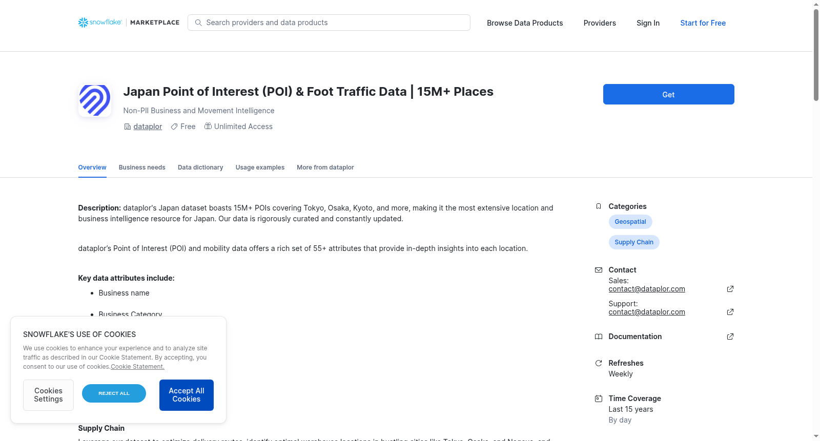Japan Point of Interest (POI) & Foot Traffic Data | 15M+ Places 数据集图片