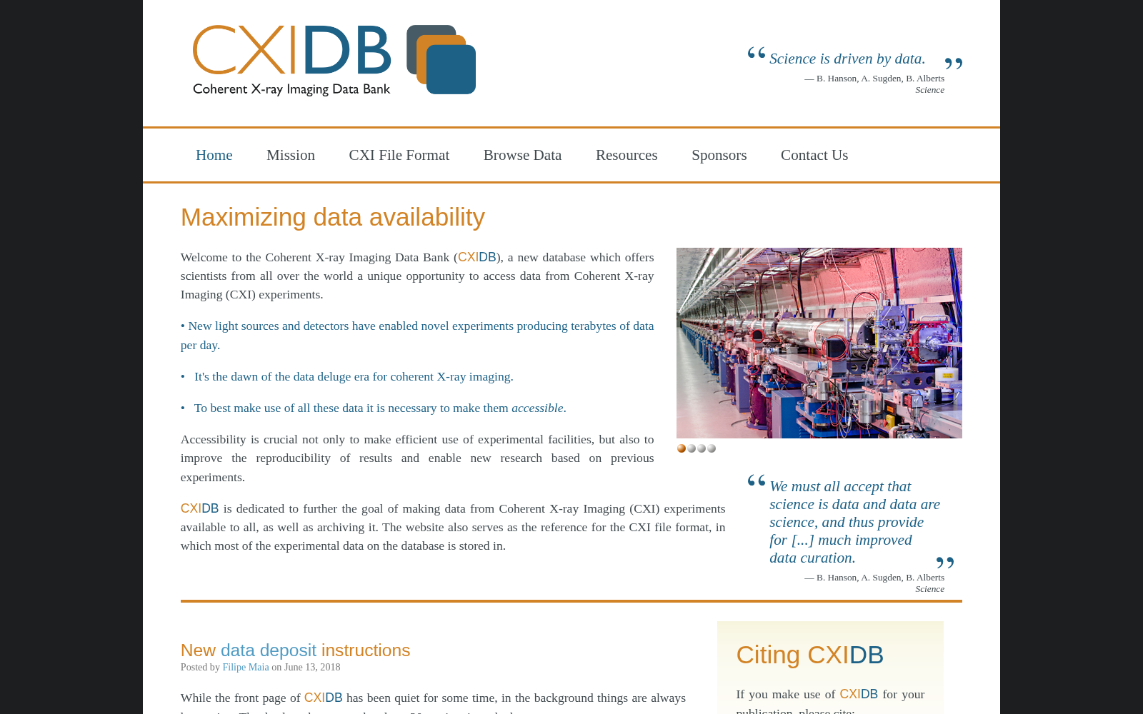 Coherent X-ray Imaging Data Bank 数据集图片
