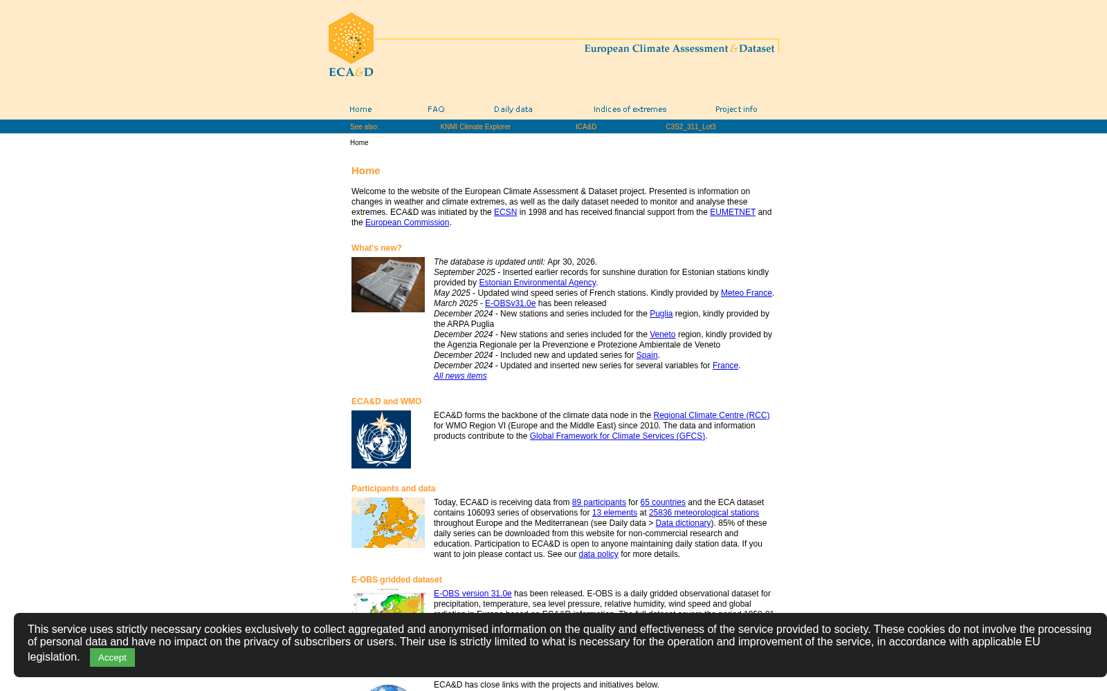 European Climate Assessment & Dataset 数据集图片
